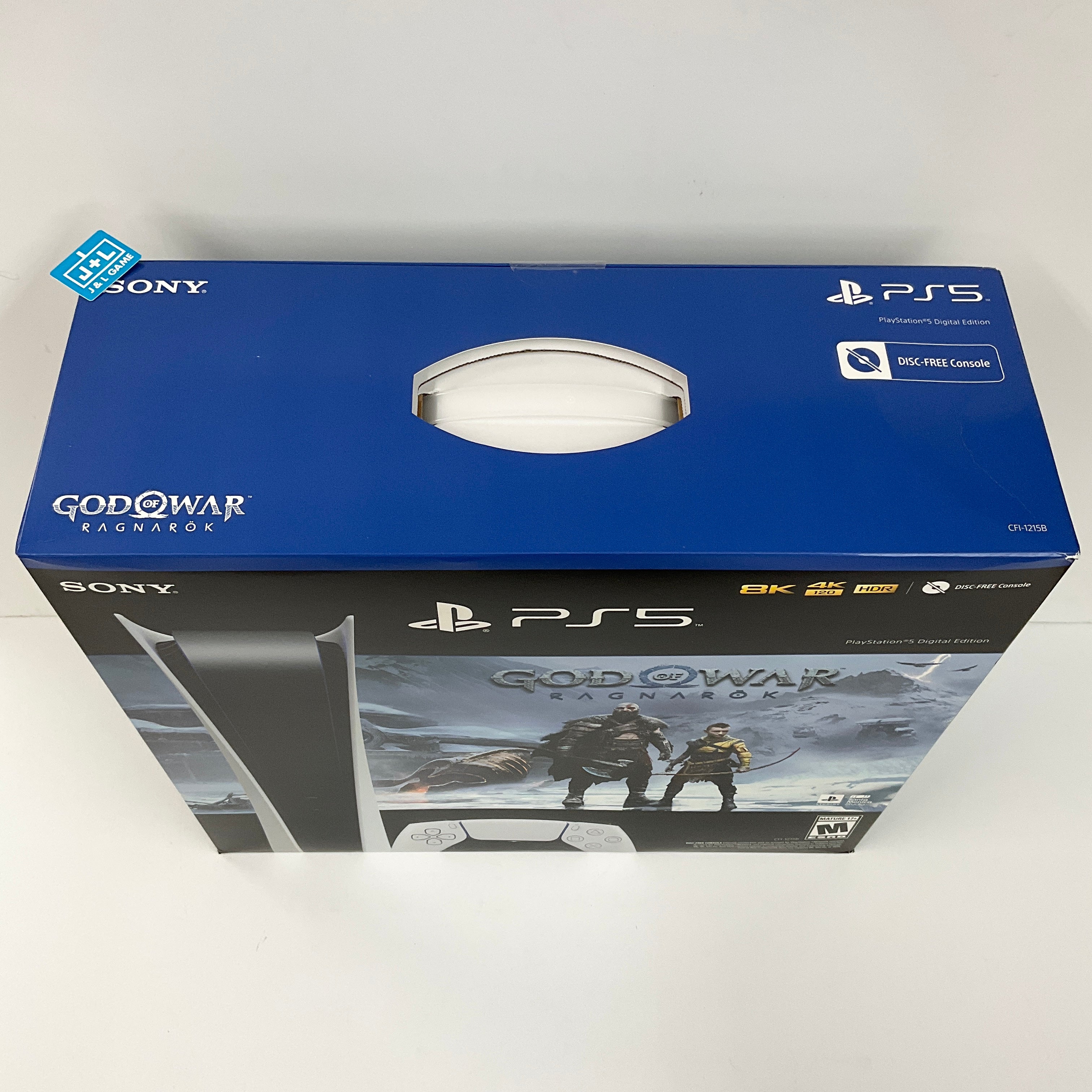 SONY PlayStation 5 Digital Edition Console (God of War Ragnarok Bundle) (Model CFI-1215B) - (PS5) PlayStation 5 Video Games PlayStation   