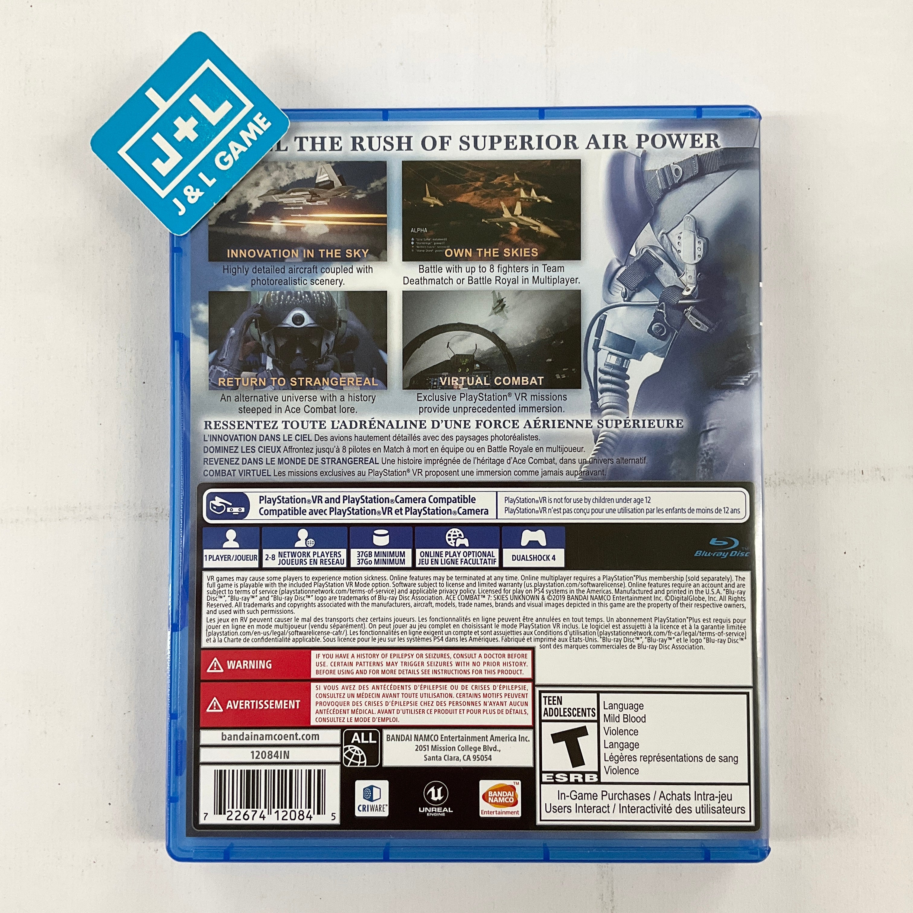 Ace Combat 7: Skies Unknown - (PS4) PlayStation 4 [Pre-Owned] Video Games Bandai Namco Games   