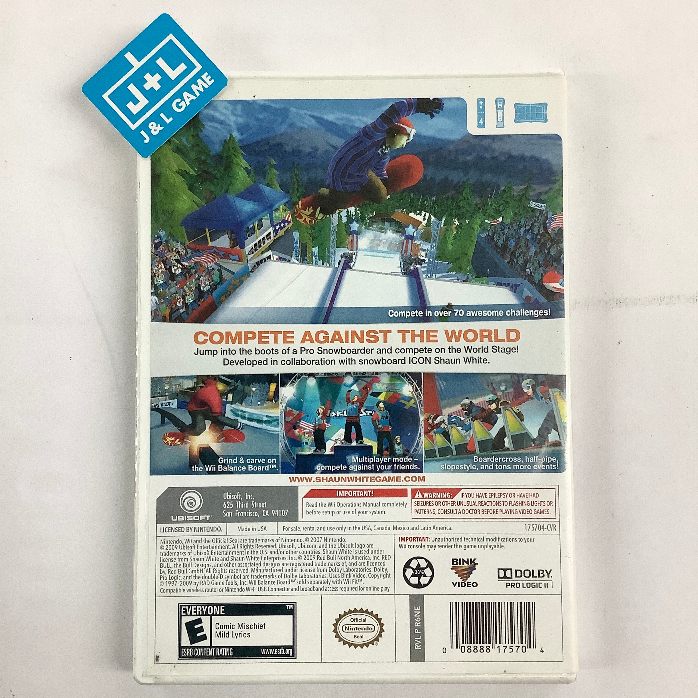 Shaun White Snowboarding: World Stage - Nintendo Wii [Pre-Owned] Video Games Ubisoft   