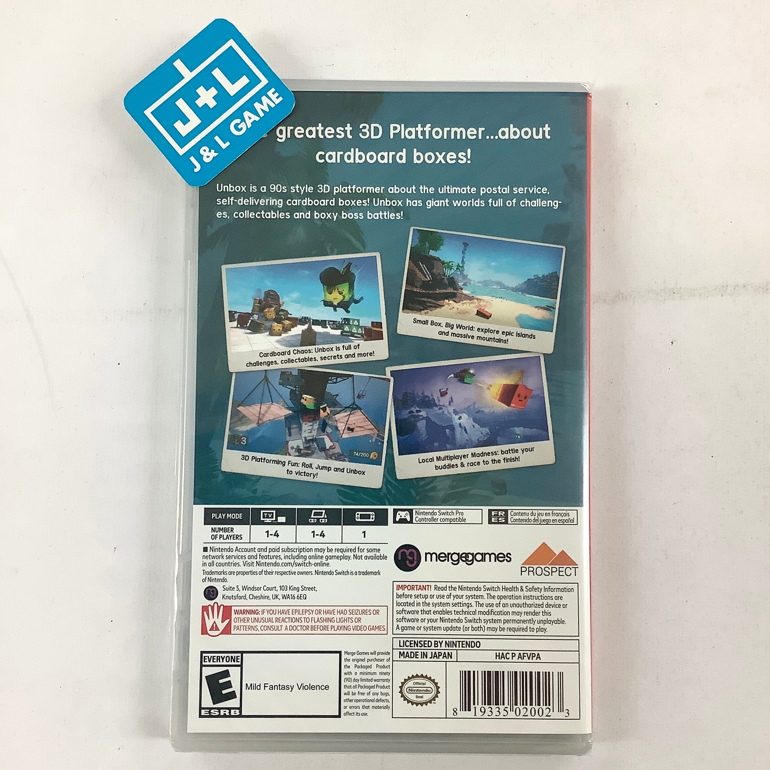 Unbox: Newbie's Adventure - (NSW) Nintendo Switch Video Games Merge Games   