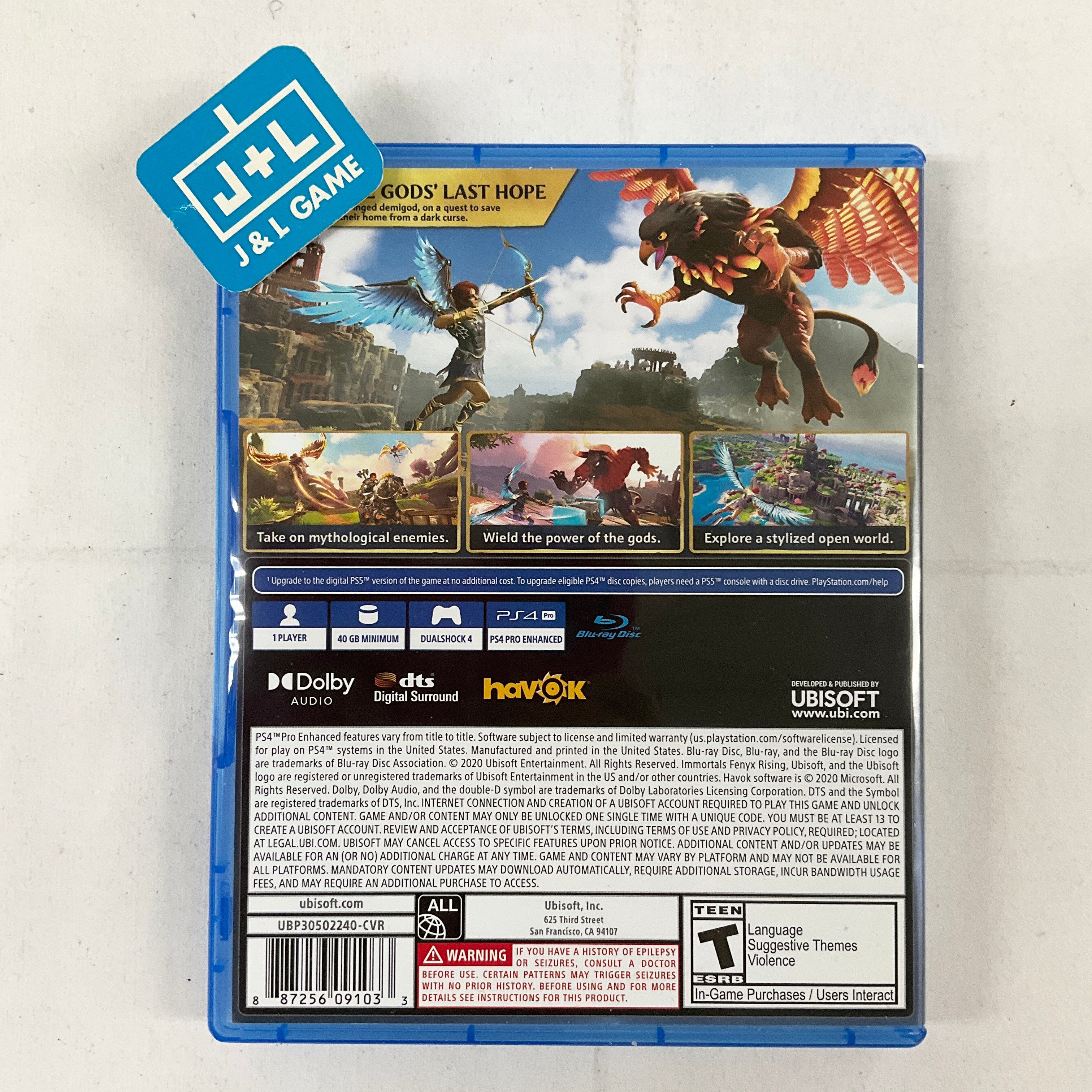 Immortals Fenyx Rising - (PS4) PlayStation 4 [Pre-Owned] Video Games Ubisoft   