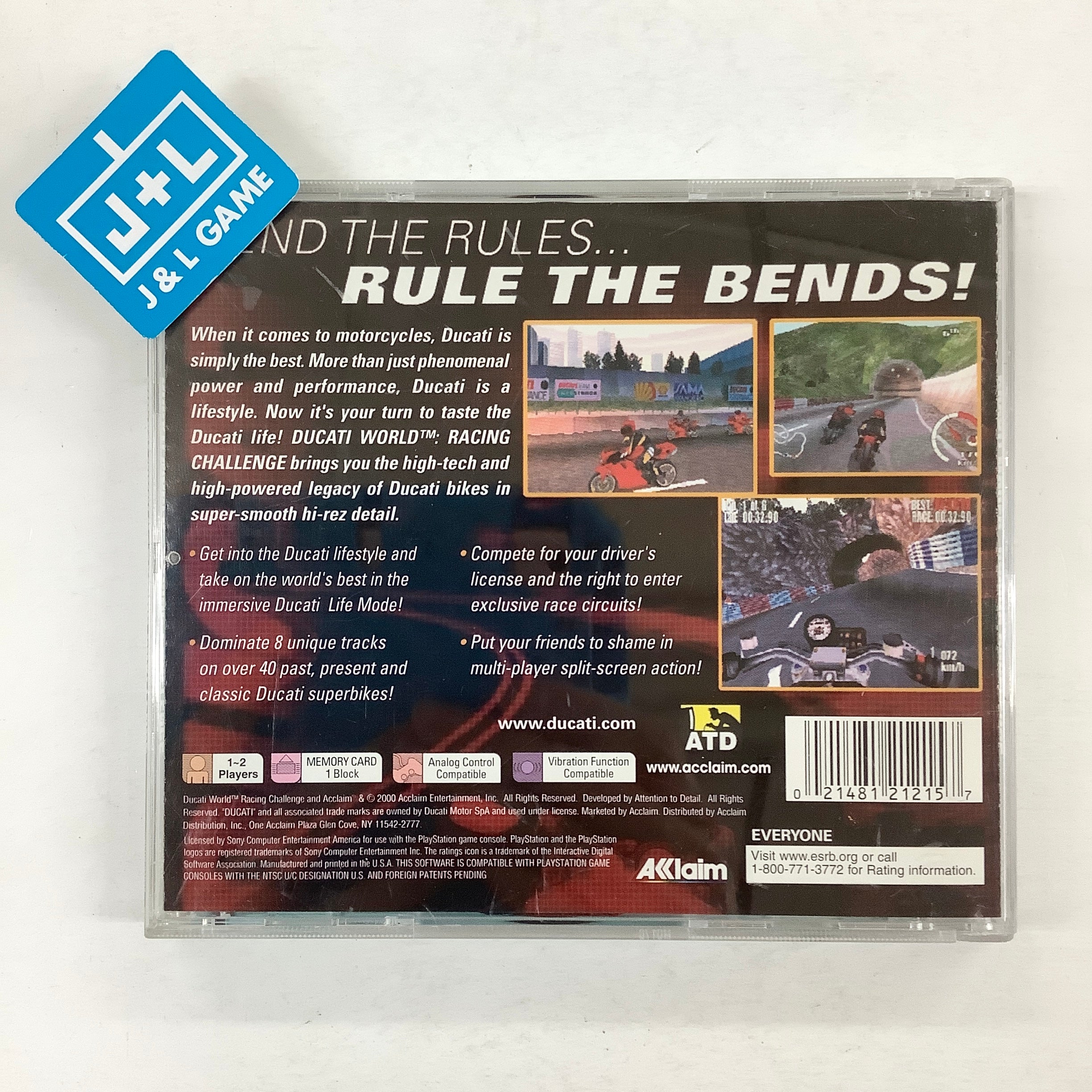 Ducati World Racing Challenge - (PS1) PlayStation 1 [Pre-Owned