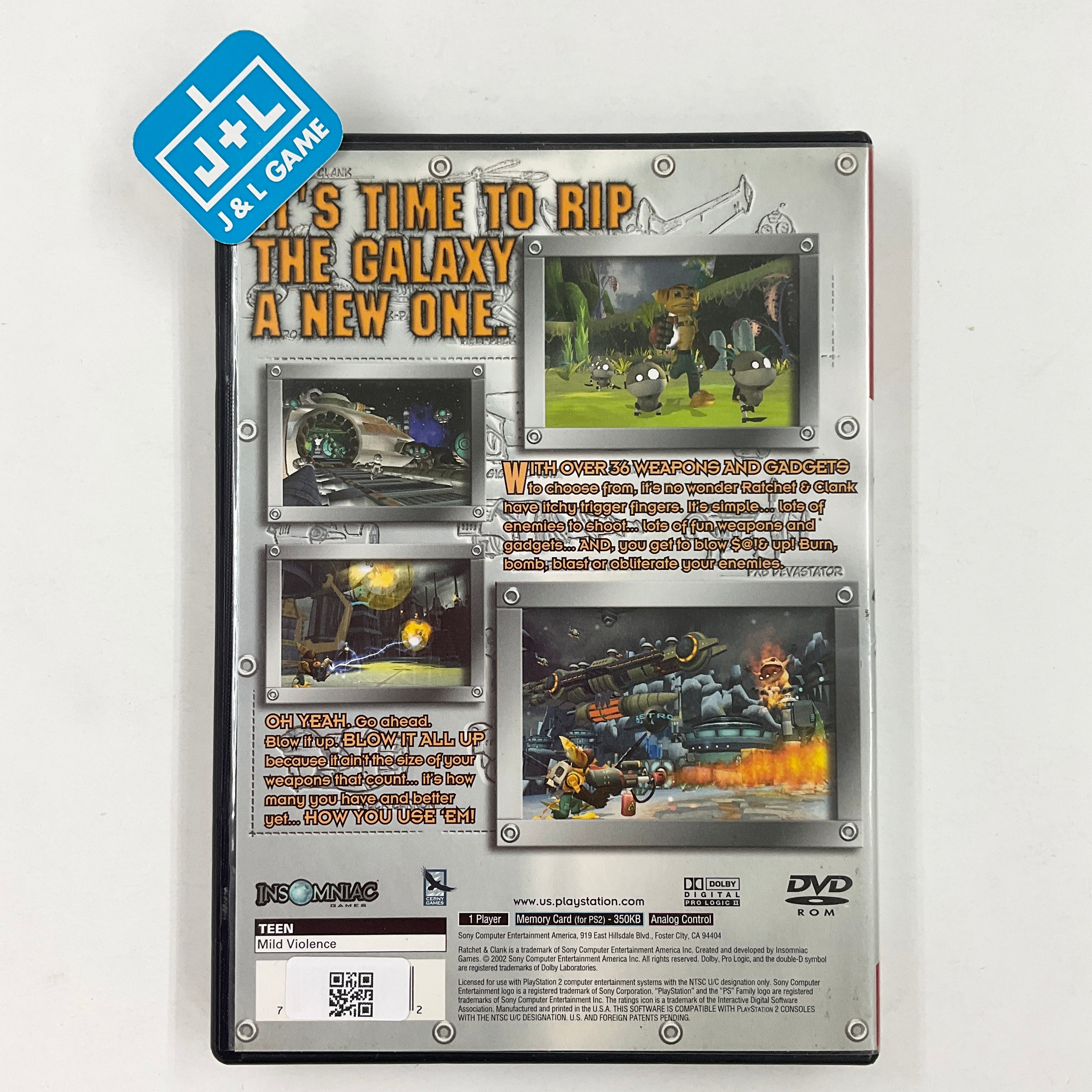 Ratchet & Clank (Greatest Hits) - (PS2) PlayStation 2 [Pre-Owned] Video Games SCEA   