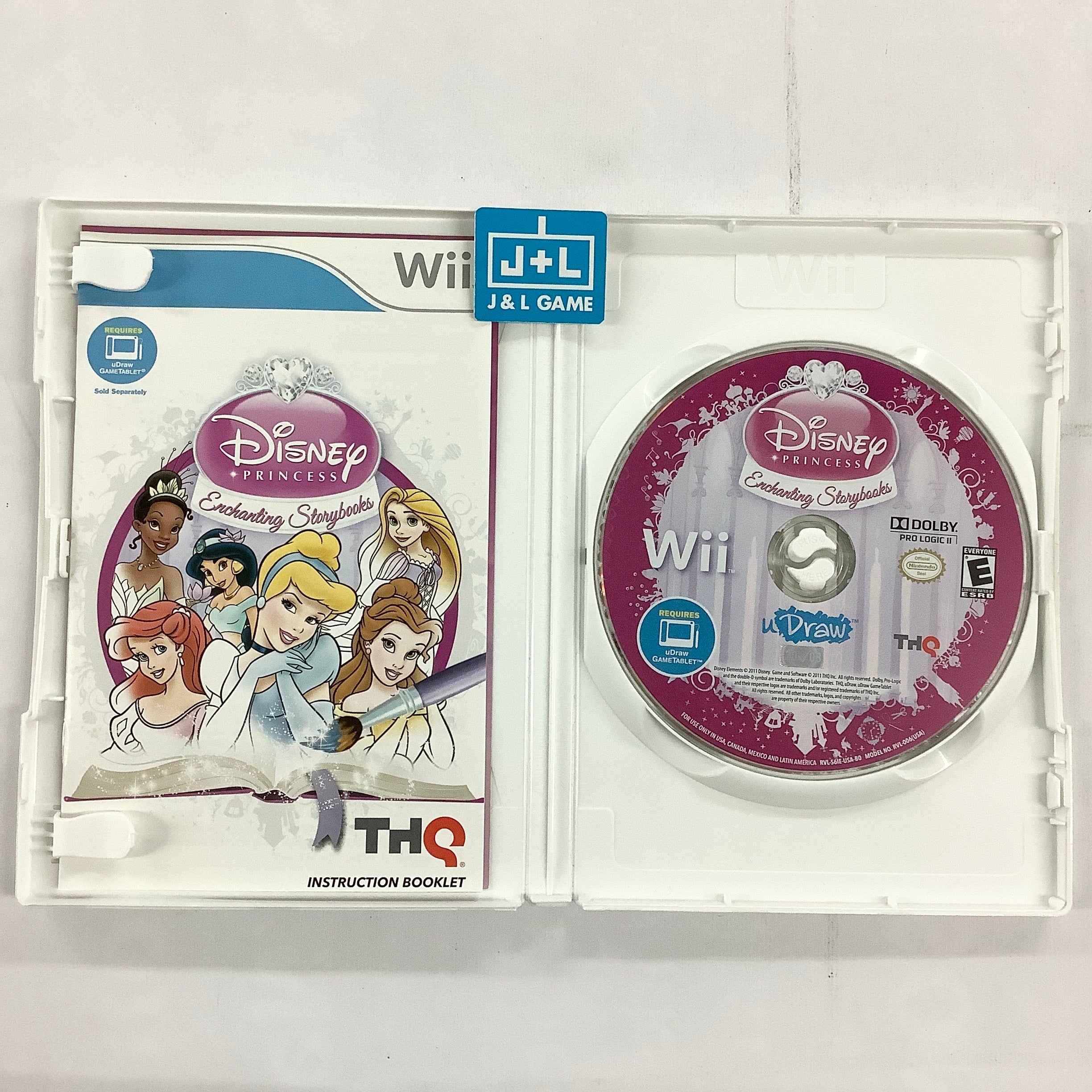 uDraw: Disney Princess: Enchanting Storybooks - Nintendo Wii [Pre-Owned] Video Games THQ   