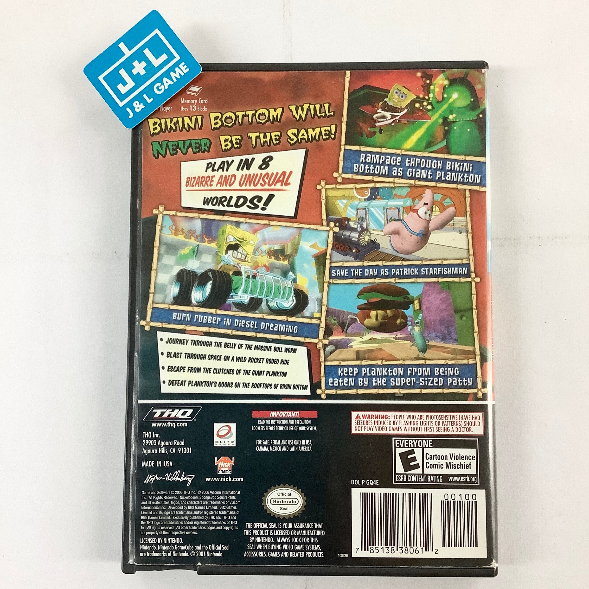 SpongeBob SquarePants: Creature from the Krusty Krab - (GC) GameCube [Pre-Owned] Video Games THQ   