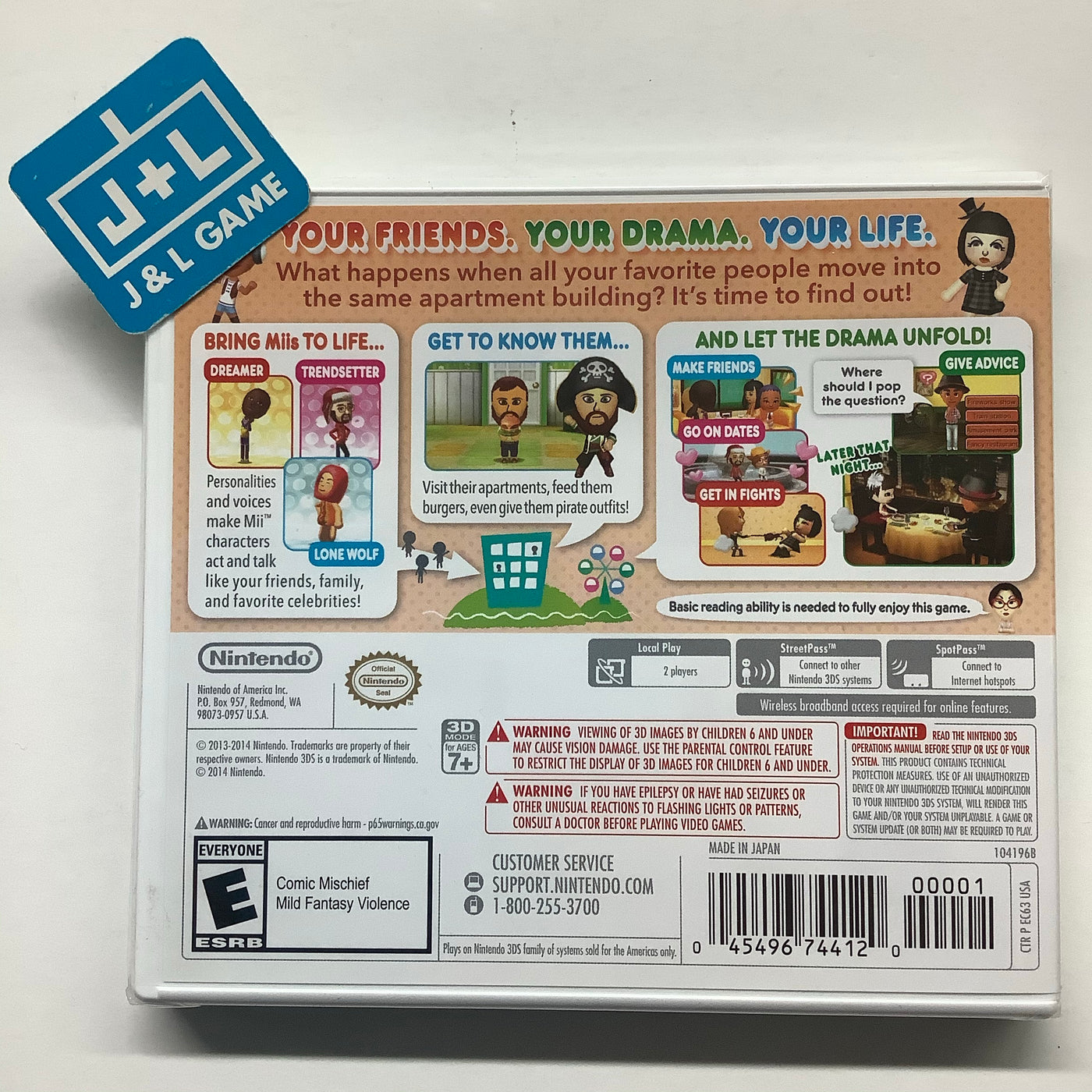 Nintendo J&L Tomodachi - Selects) 3DS Game (Nintendo Life |