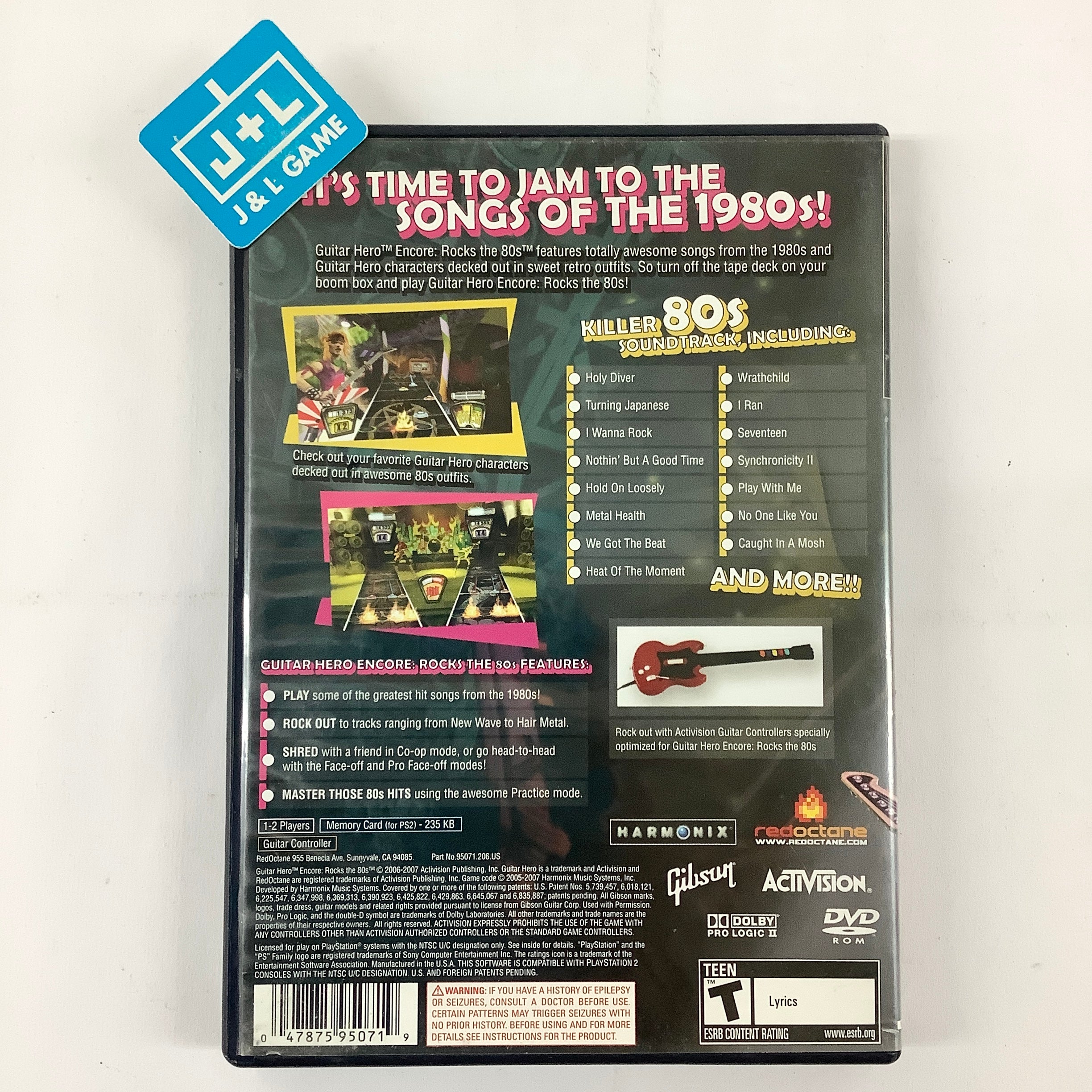 Guitar Hero Encore: Rocks the 80s - (PS2) PlayStation 2 [Pre-Owned] Video Games Activision   
