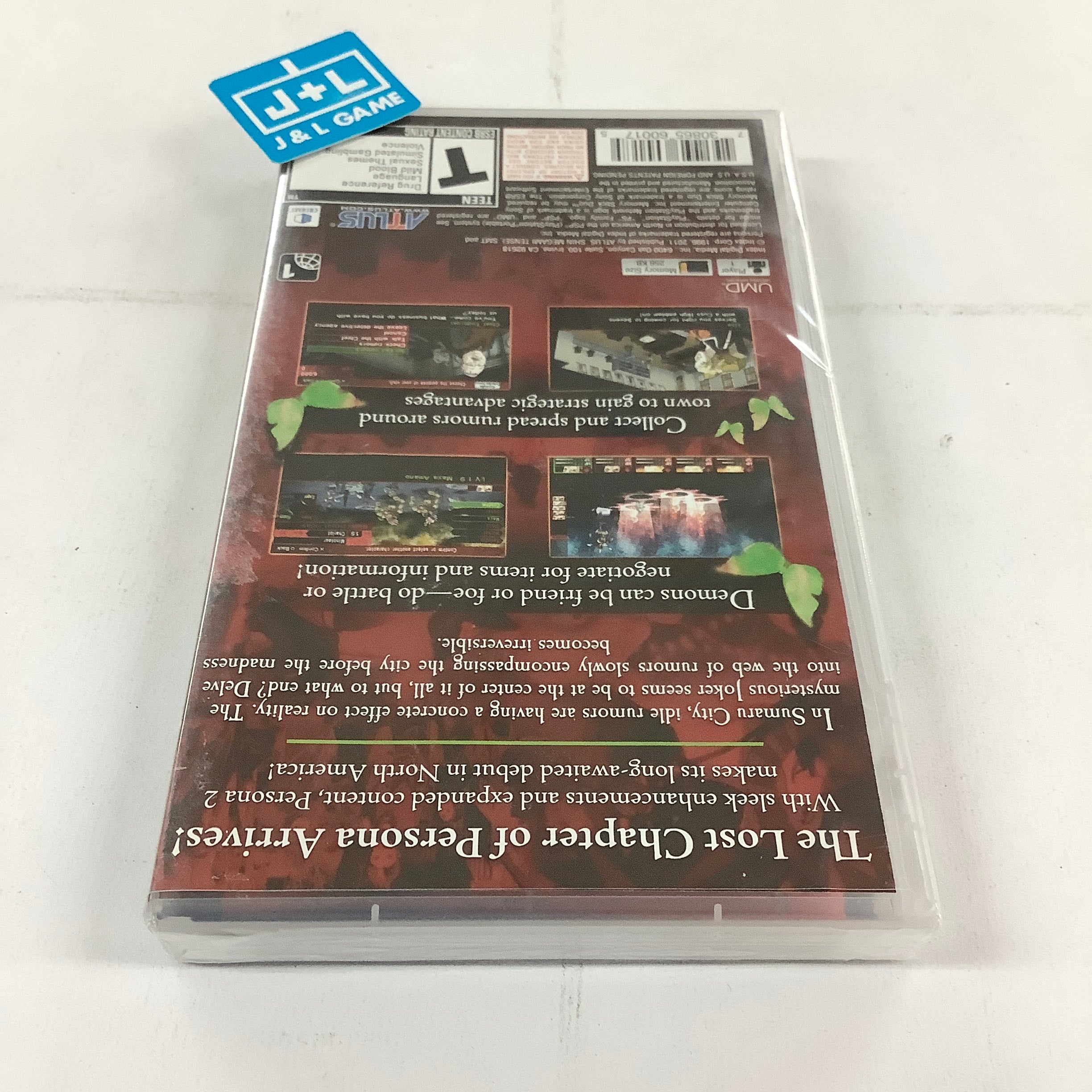 Shin Megami Tensei: Persona 2 Innocent Sin - Sony PSP Video Games Atlus   