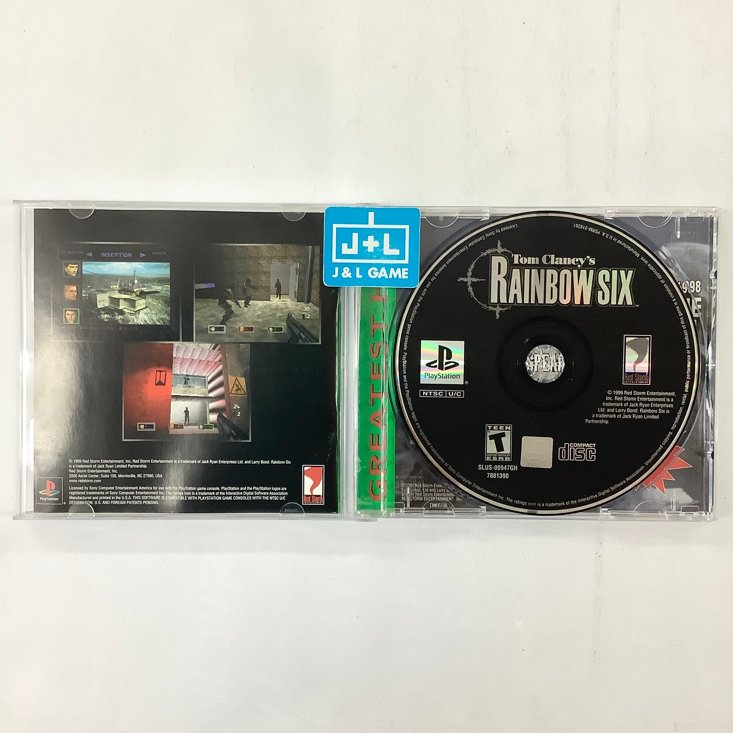 Tom Clancy's Rainbow Six (Greatest Hits) - (PS1) PlayStation 1 [Pre-Owned] Video Games Red Storm Entertainment   