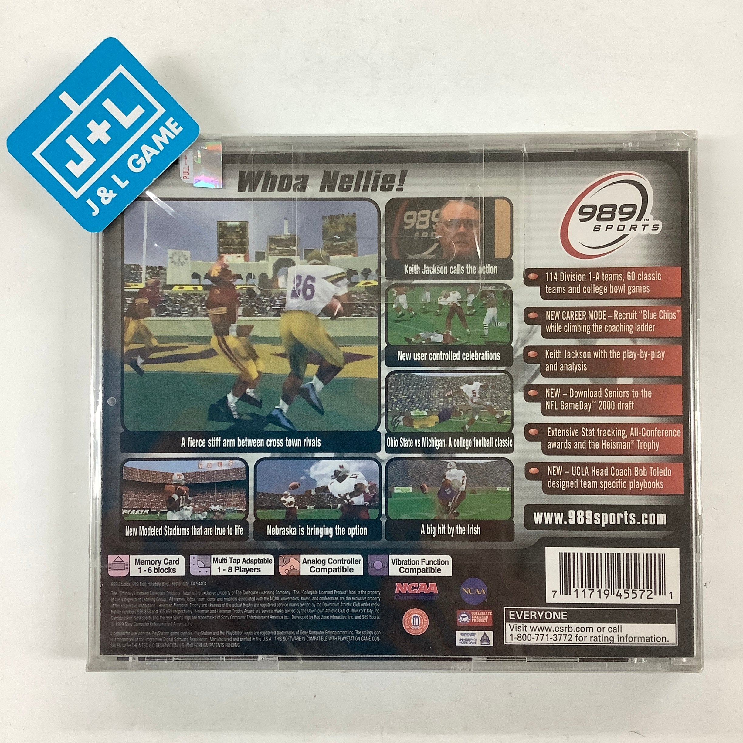 NCAA GameBreaker 2000 - (PS1) PlayStation 1 Video Games 989 Sports   
