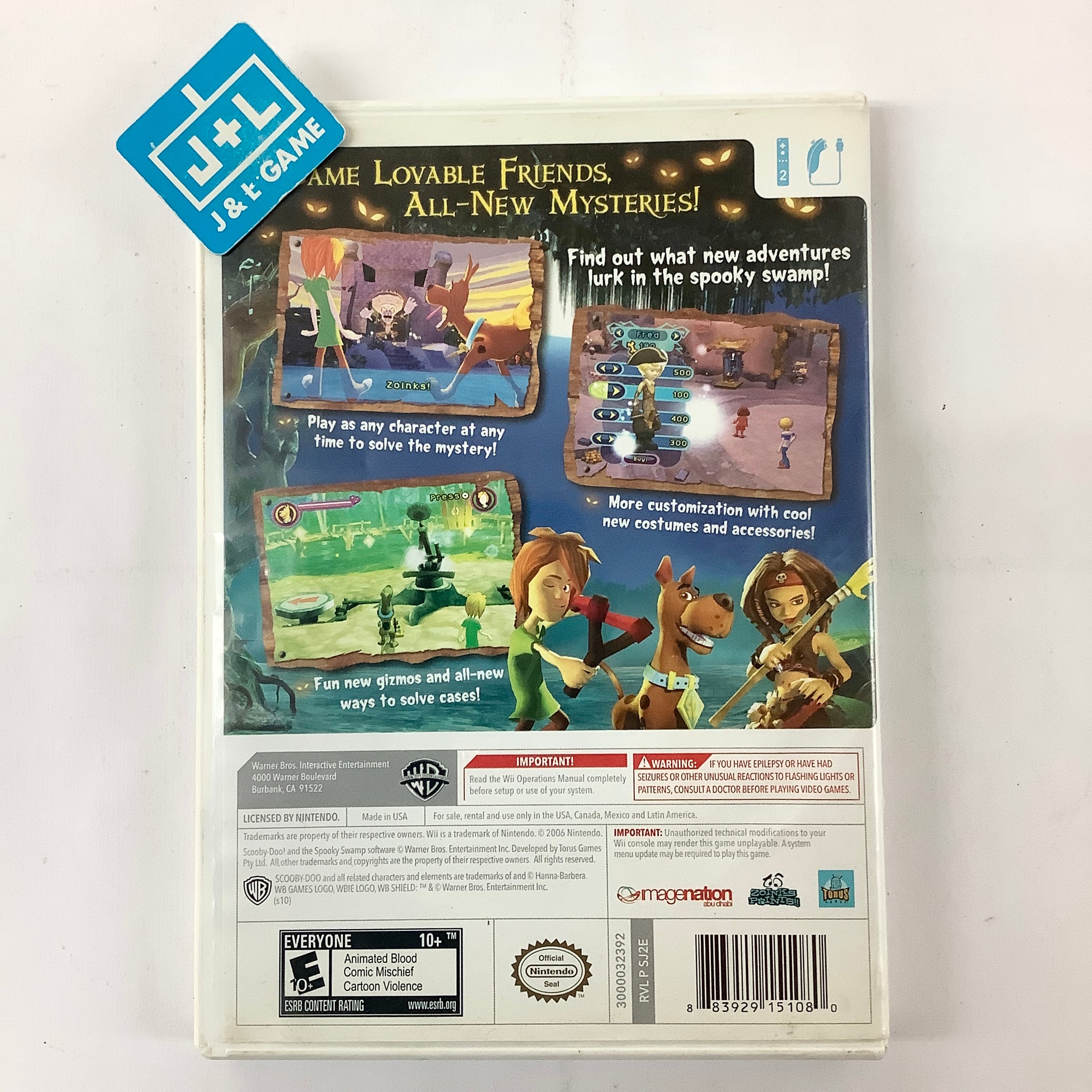 Scooby-Doo! and the Spooky Swamp - Nintendo Wii [Pre-Owned] Video Games Warner Bros. Interactive Entertainment   