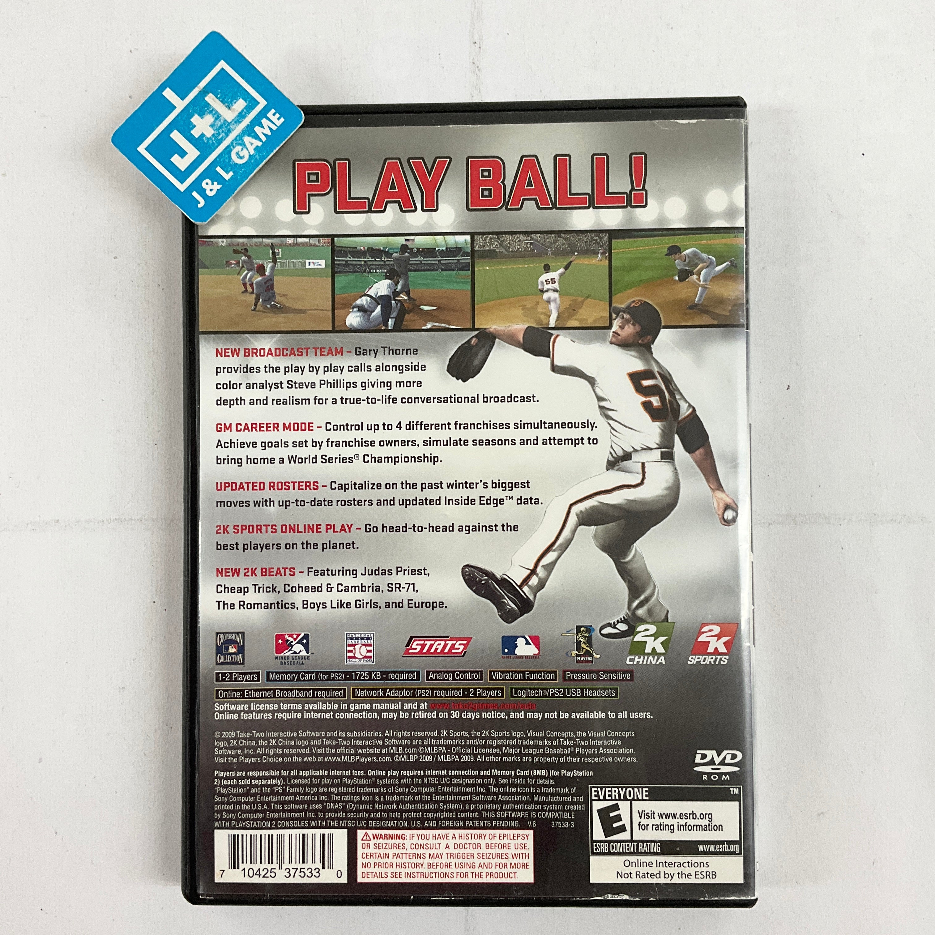 Major League Baseball 2K9 - (PS2) PlayStation 2 [Pre-Owned] Video Games 2K Sports   