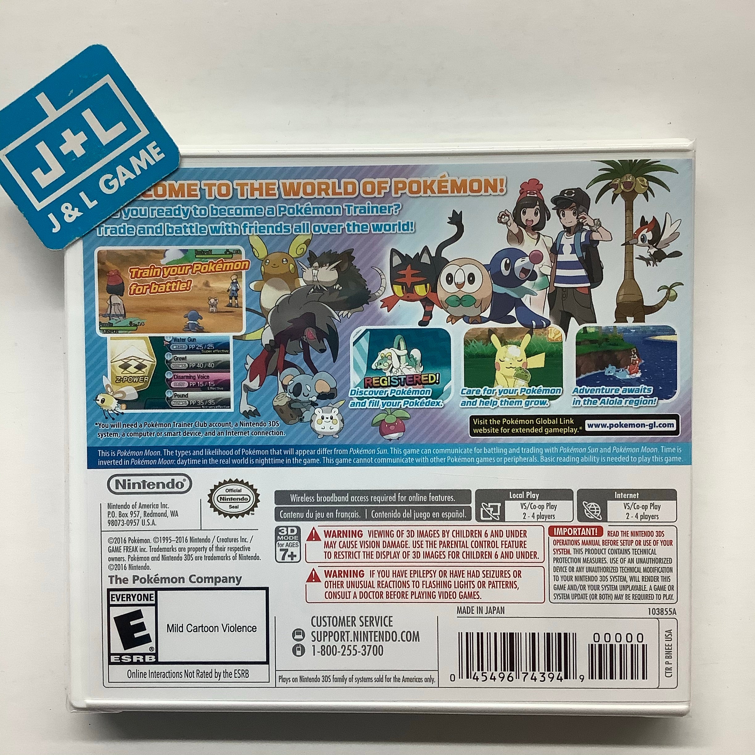 Pokemon Moon - Nintendo 3DS Video Games Nintendo   