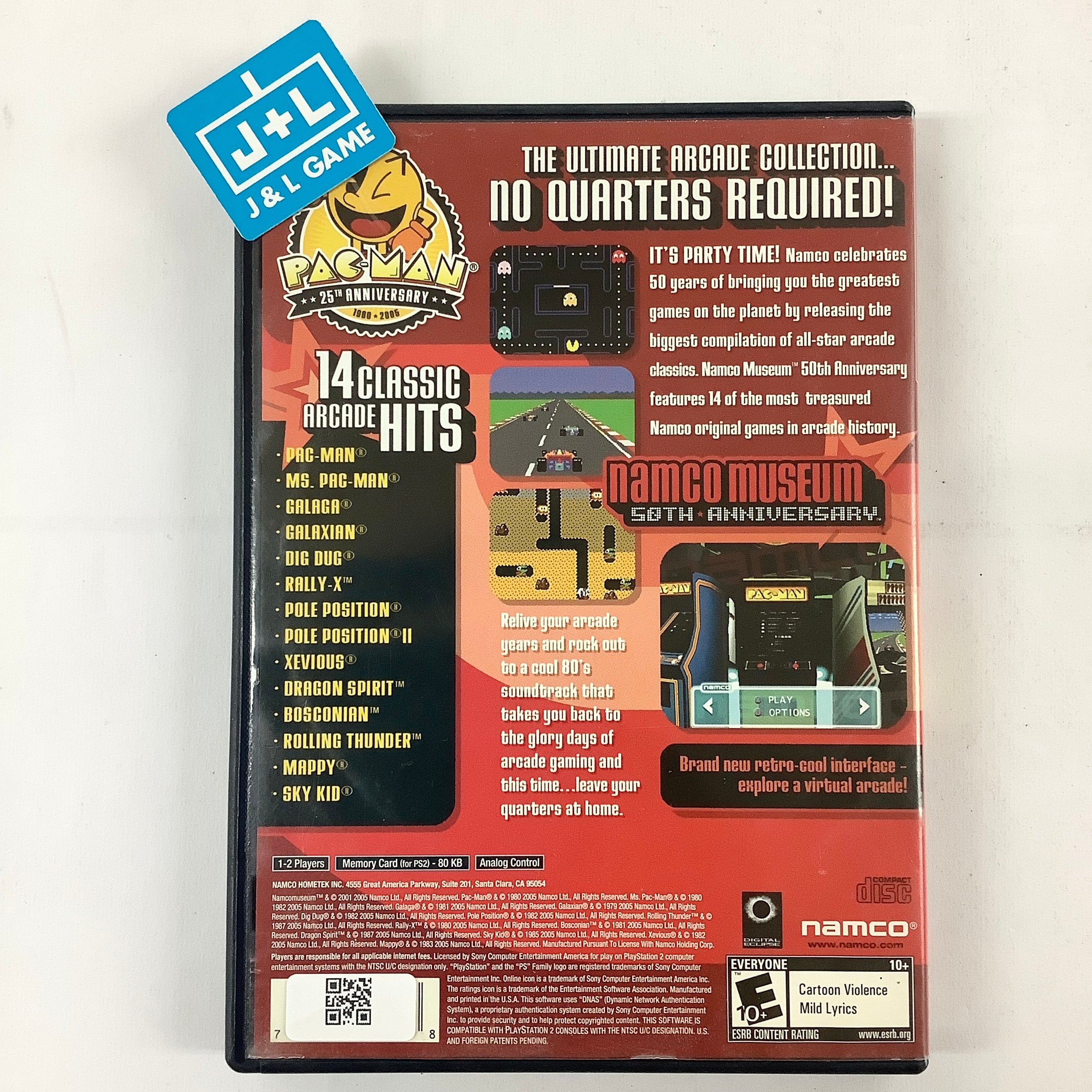 Namco Museum 50th Anniversary (Greatest Hits) - (PS2) PlayStation 2 [Pre-Owned] Video Games Namco   