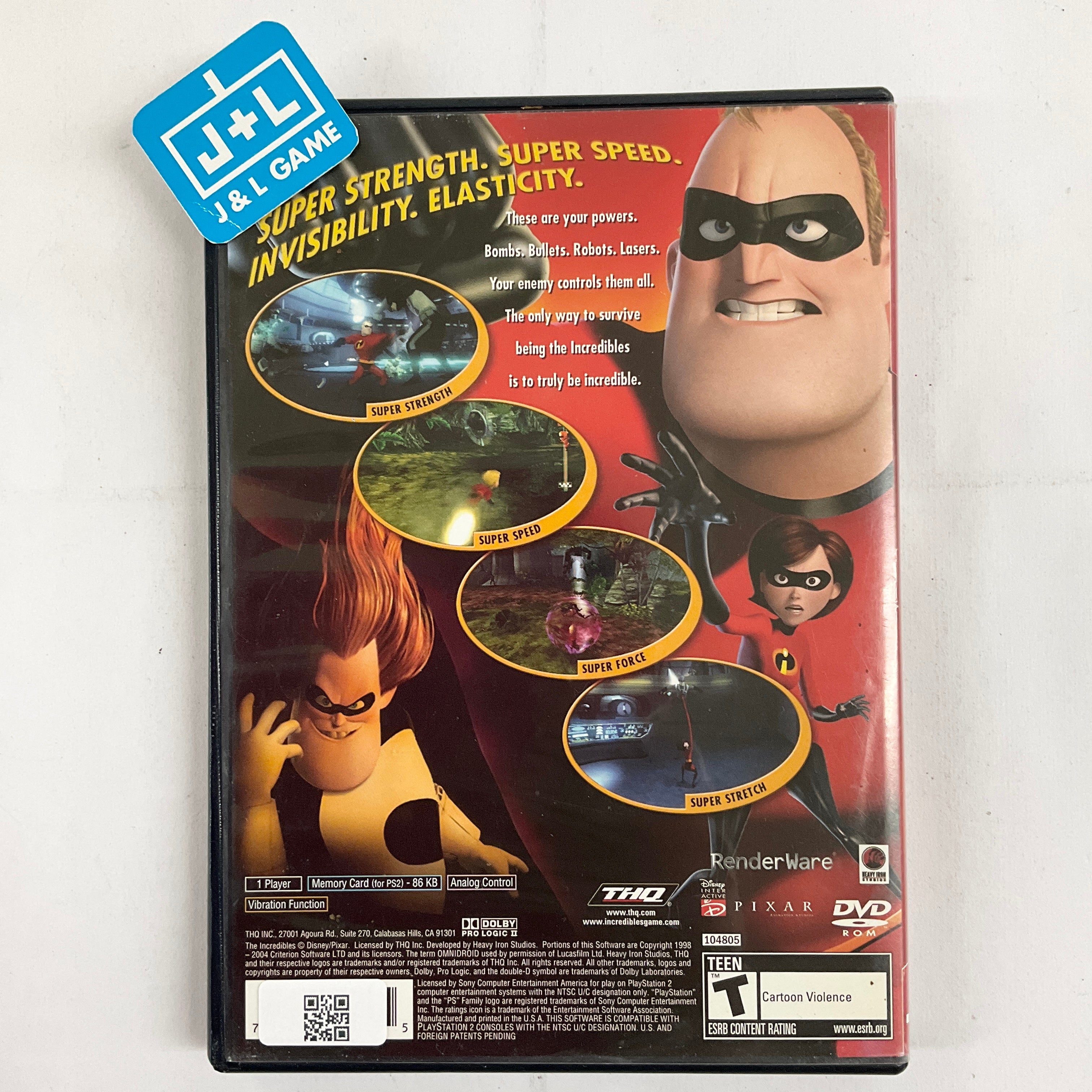 The Incredibles (Greatest Hits) - (PS2) PlayStation 2 [Pre-Owned] Video Games THQ   