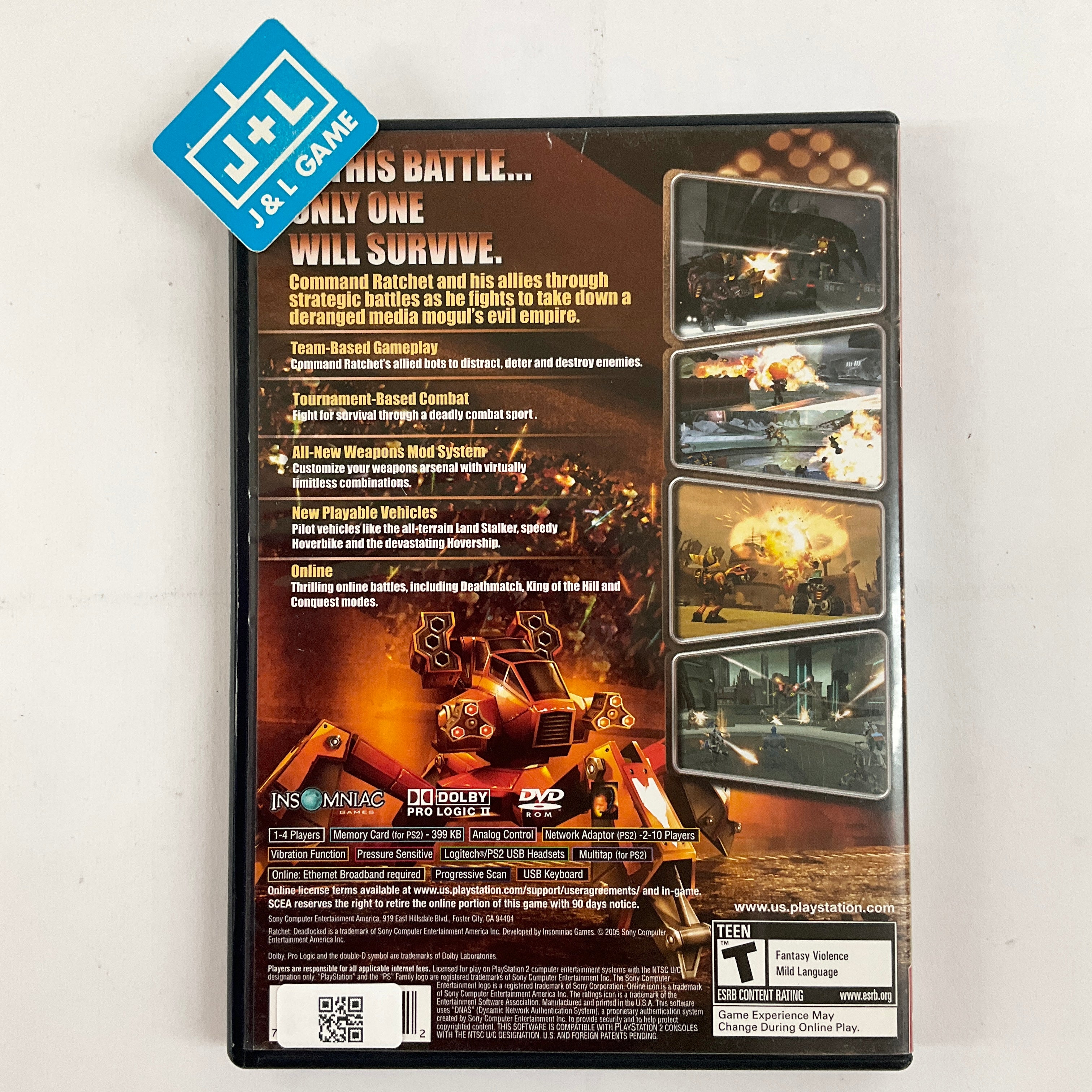 Ratchet: Deadlocked (Greatest Hits) - (PS2) PlayStation 2 [Pre-Owned] Video Games SCEA   