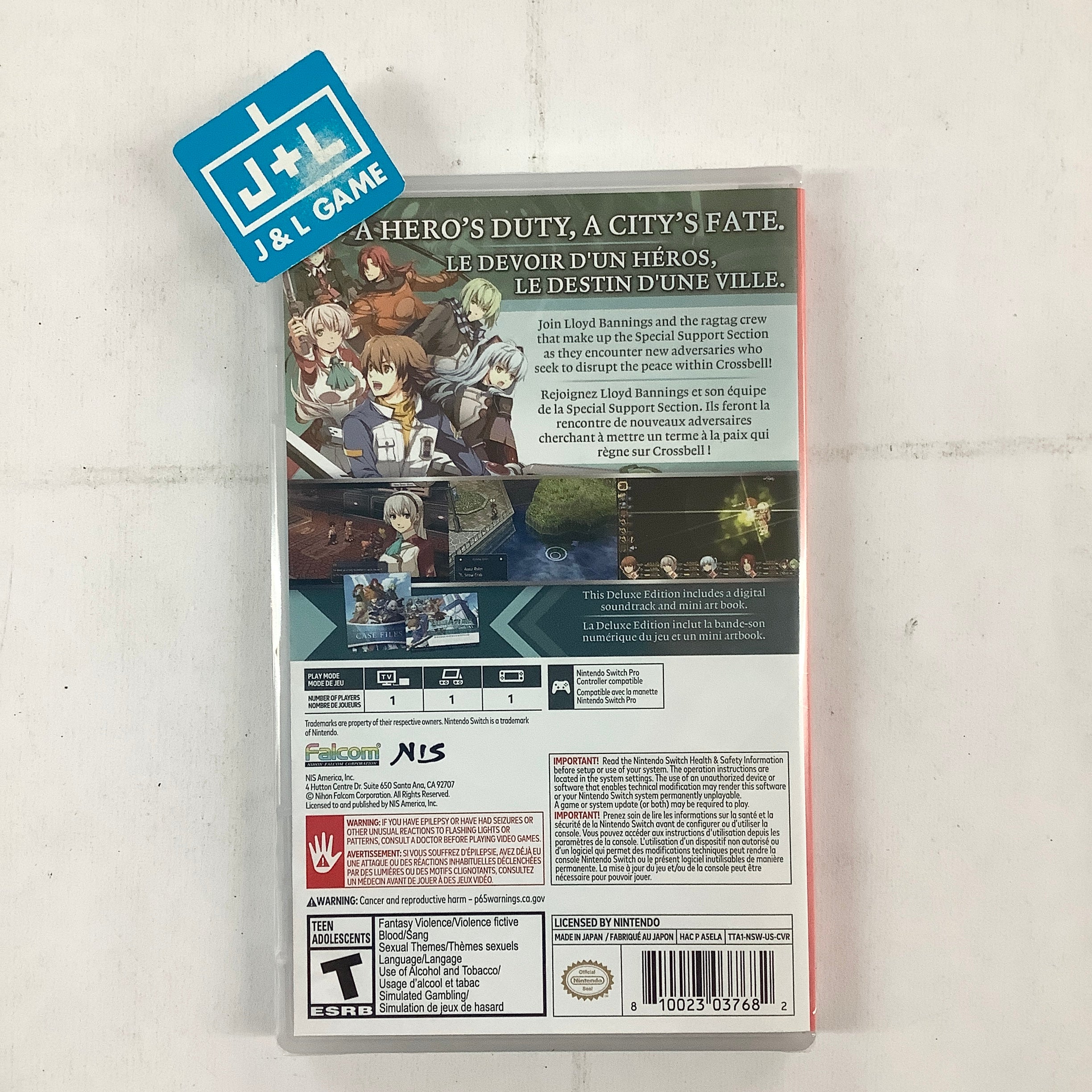 The Legend of Heroes: Trails to Azure (Deluxe Edition) - (NSW) Nintendo Switch Video Games NIS America   