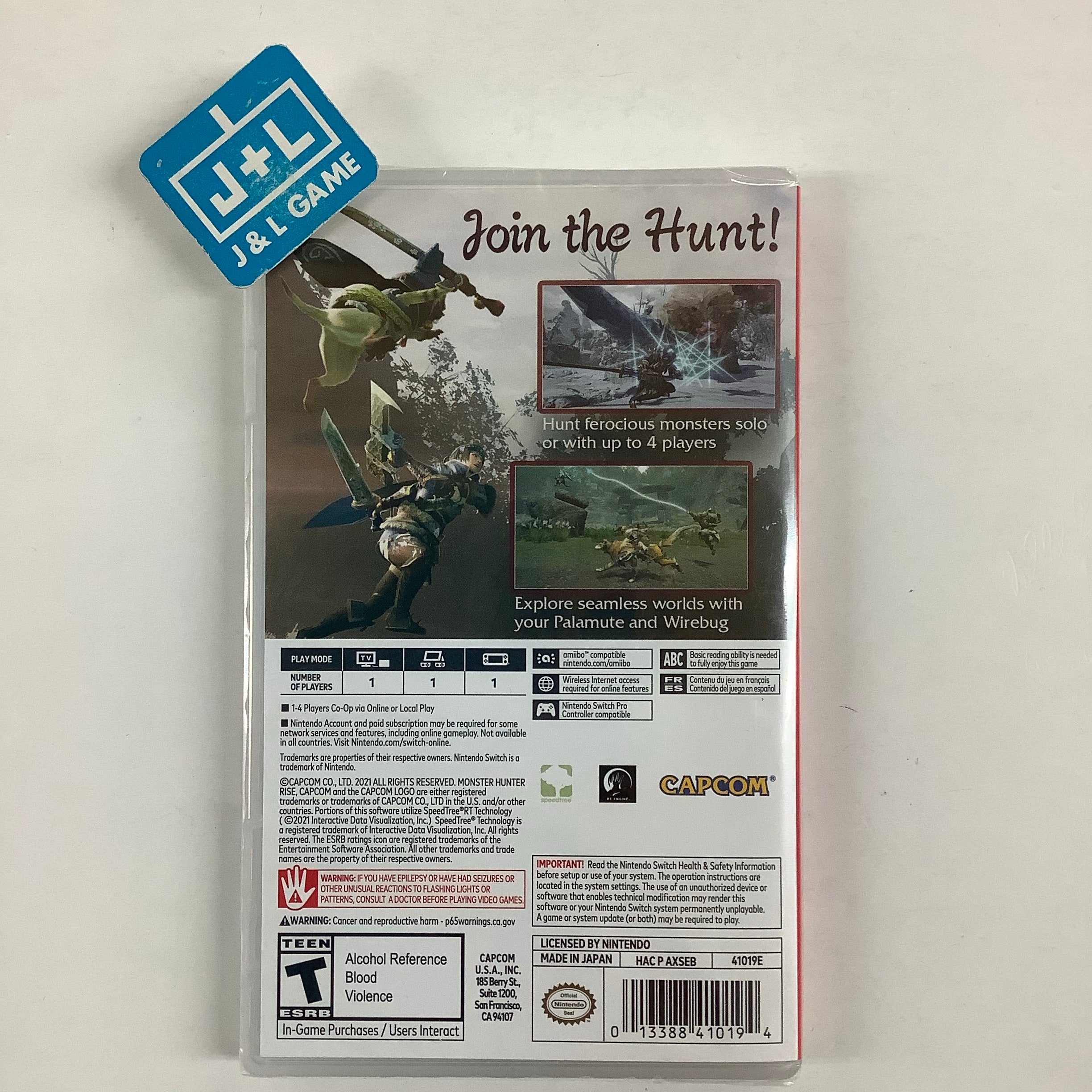 Monster Hunter Rise - (NSW) Nintendo Switch Video Games Capcom   