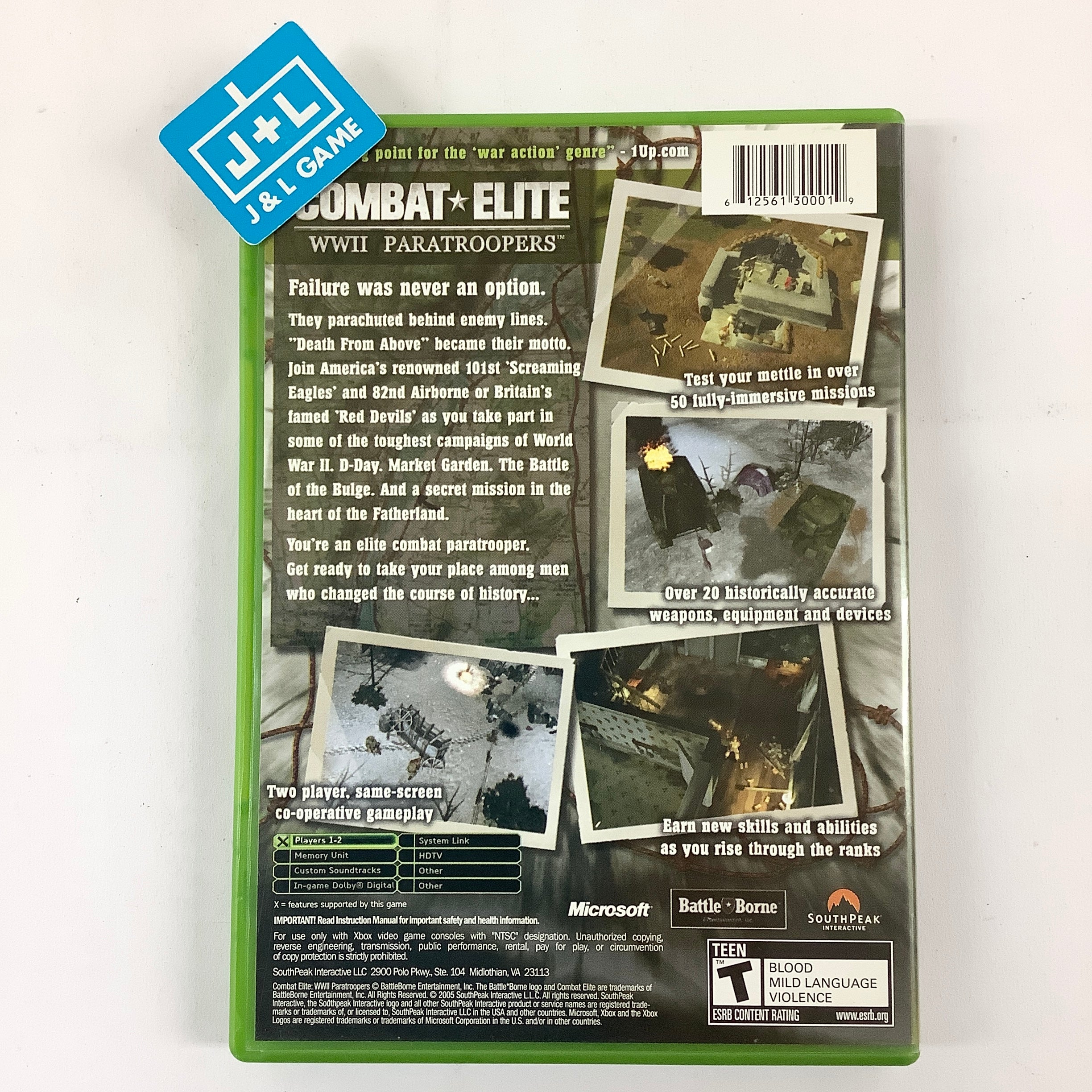 Combat Elite: WWII Paratroopers - (XB) Xbox [Pre-Owned] Video Games SouthPeak Games   