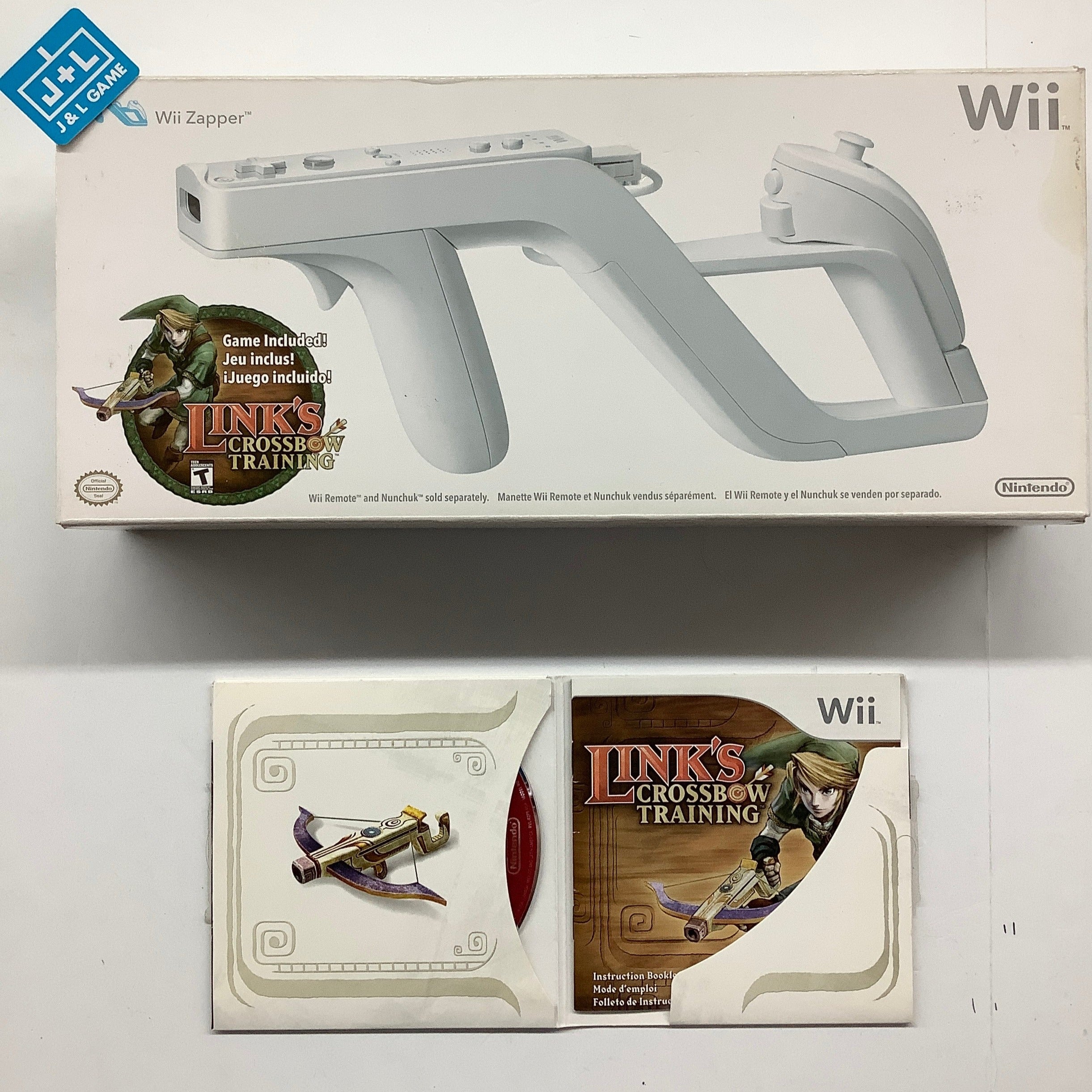 Nintendo Wii Zapper with Link's Crossbow Training - Nintendo Wii [Pre-Owned] Accessories Nintendo   