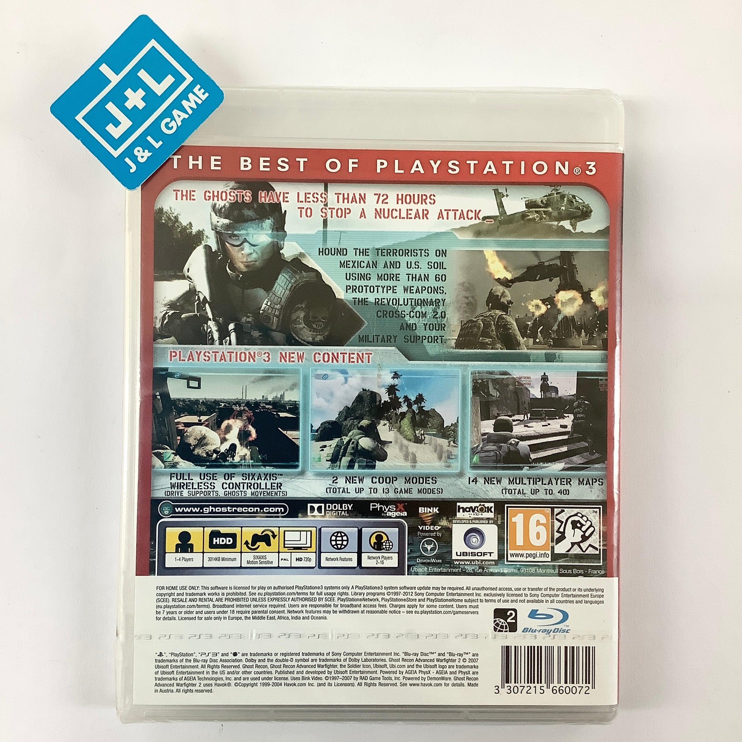 Tom Clancy's Ghost Recon Advanced Warfighter 2 (Essentials) - (PS3) PlayStation 3 (European Import) Video Games Ubisoft   