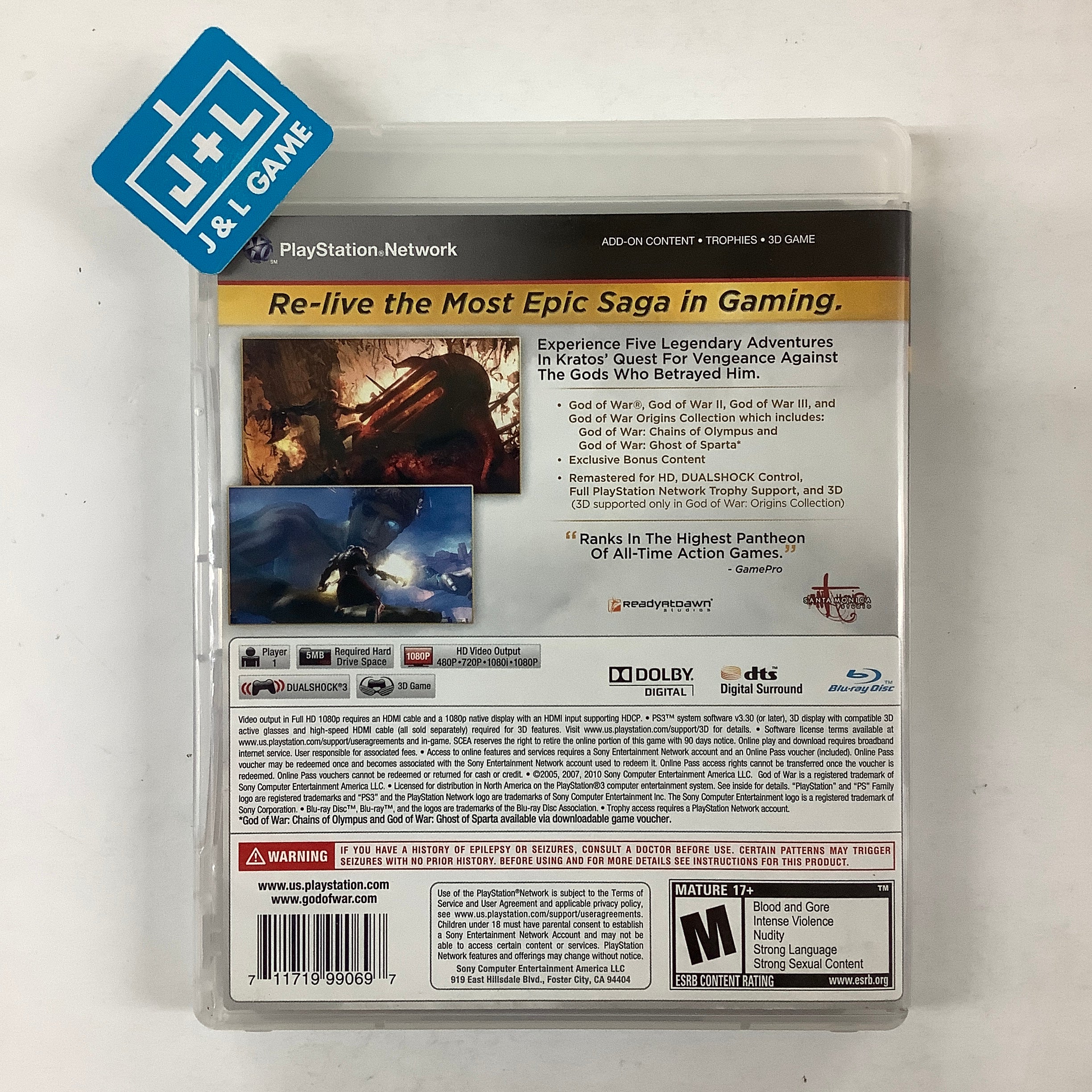 God of War: Saga - (PS3) PlayStation 3 [Pre-Owned] Video Games PlayStation   