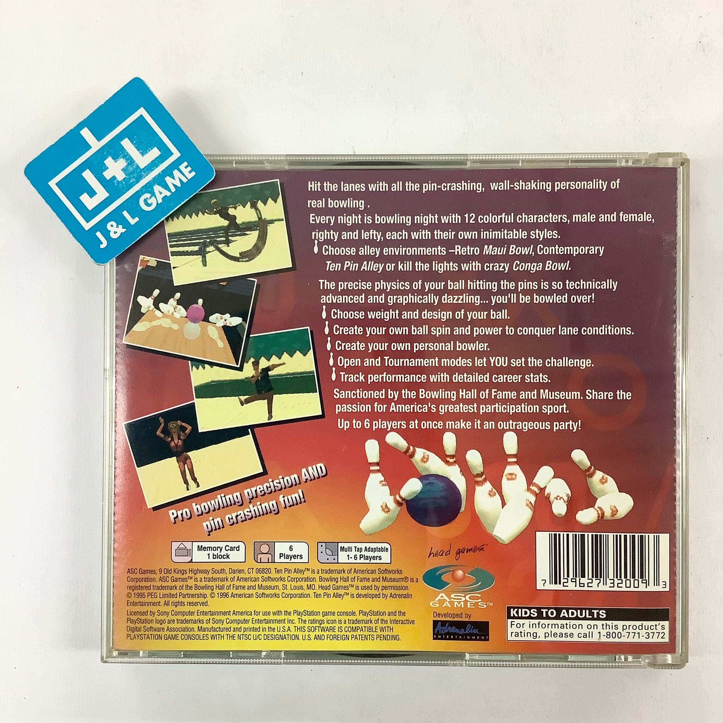 Ten Pin Alley - (PS1) PlayStation 1 [Pre-Owned] Video Games ASC Games   
