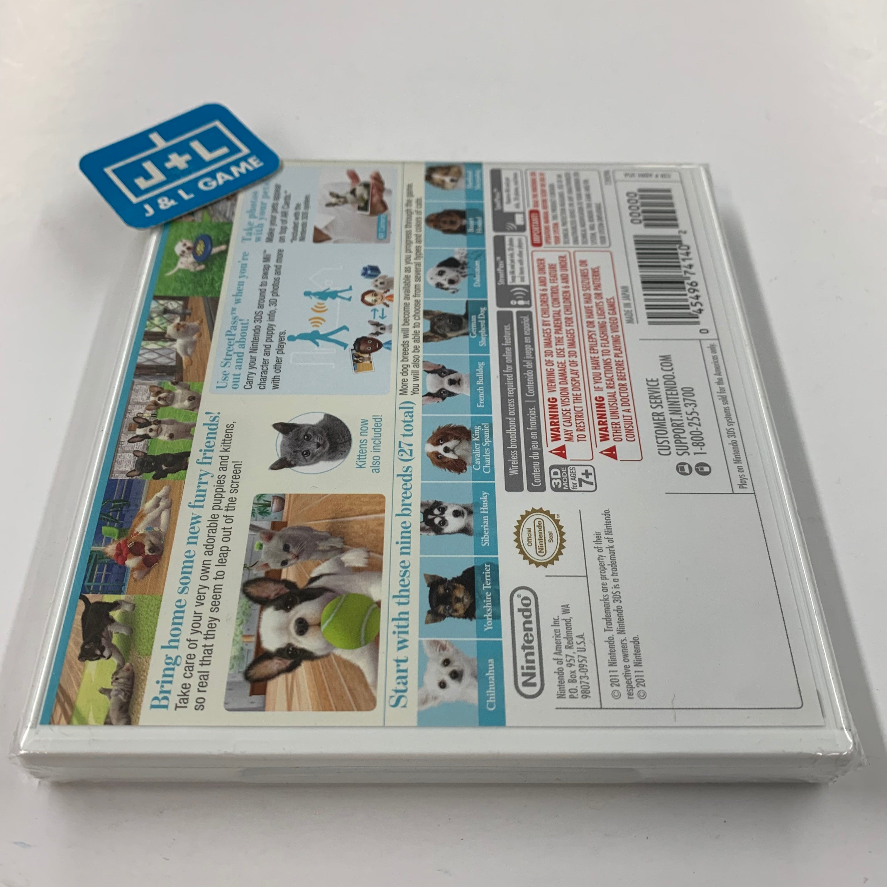 Nintendogs + Cats: French Bulldog & New Friends - Nintendo 3DS Video Games Nintendo   