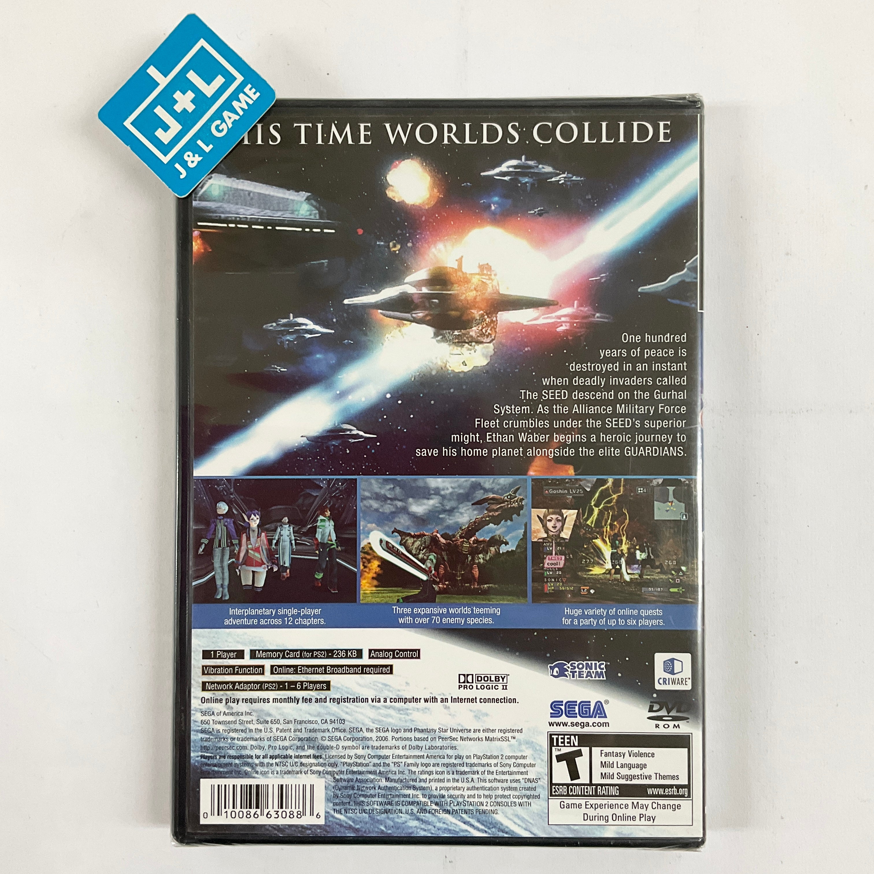 Phantasy Star Universe - (PS2) PlayStation 2 Video Games SEGA   