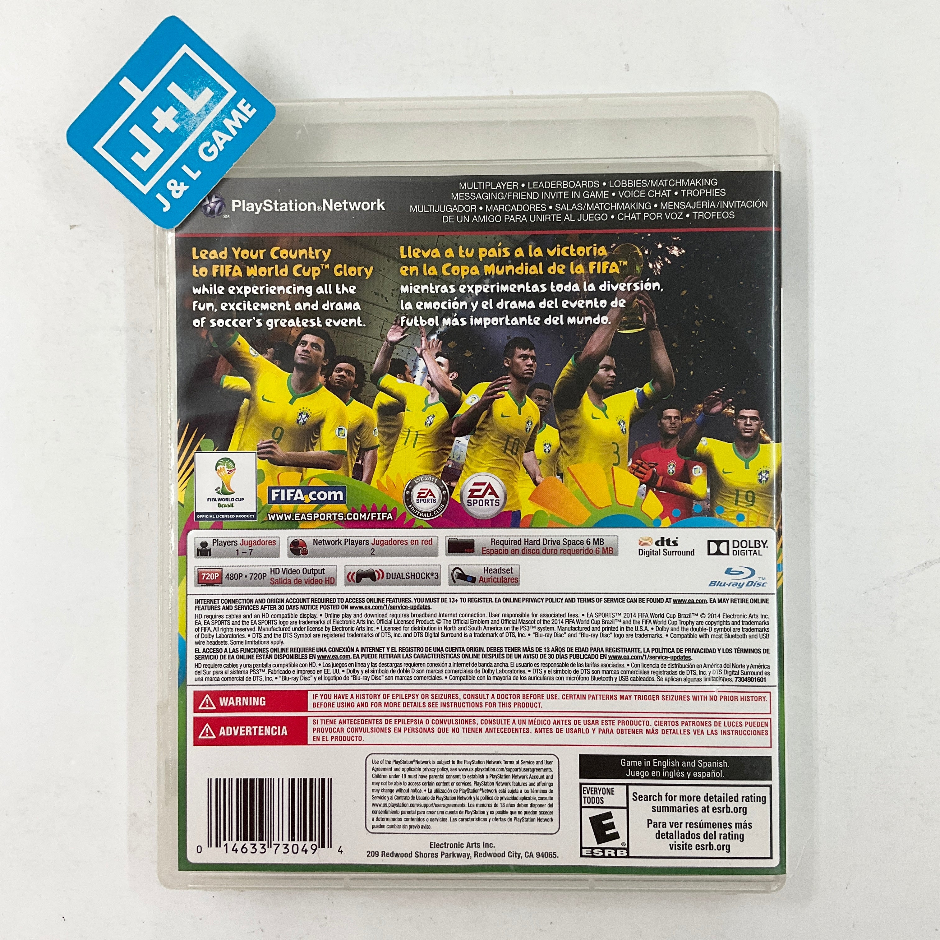 FIFA World Cup 2014: Brazil - (PS3) PlayStation 3 [Pre-Owned] Video Games Electronic Arts   
