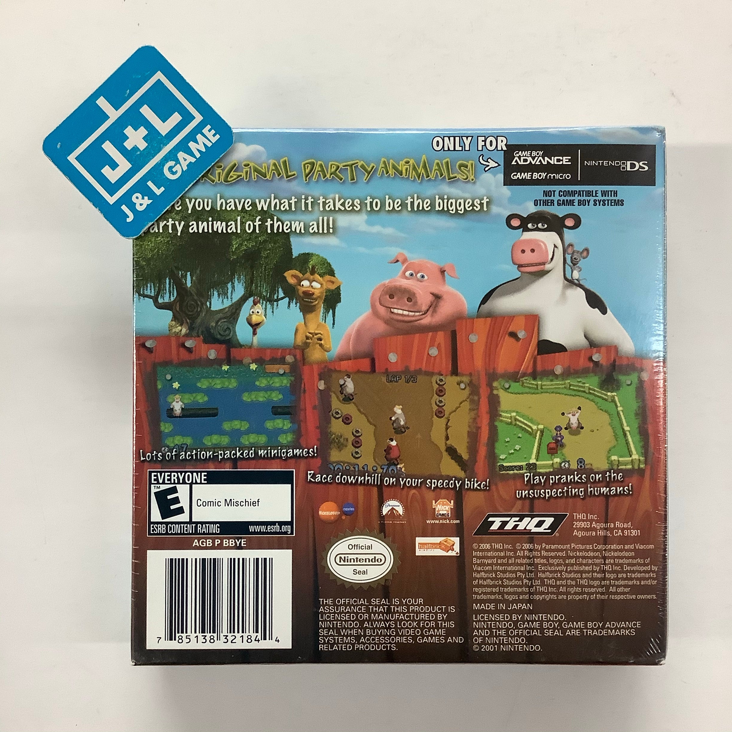 Barnyard - (GBA) Game Boy Advance Video Games THQ   