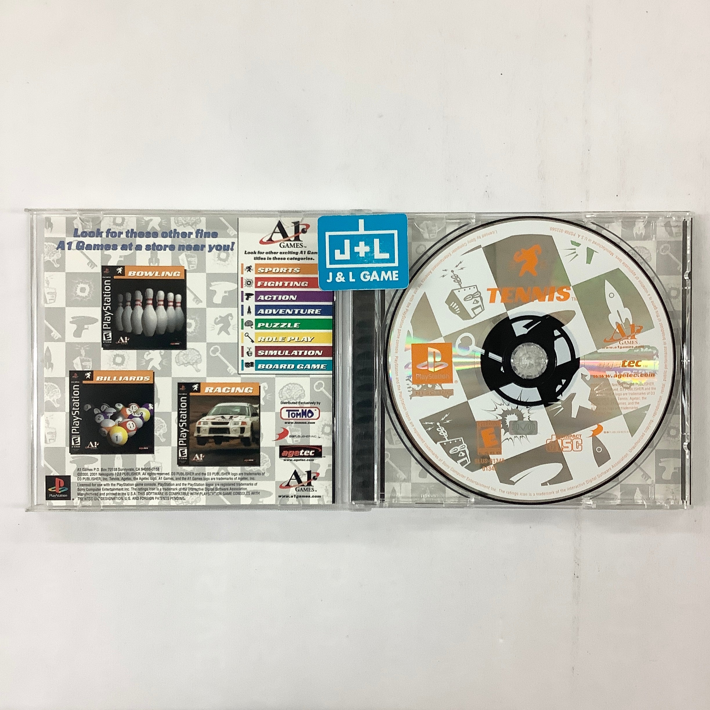 Tennis - (PS1) PlayStation 1 [Pre-Owned] Video Games Agetec   