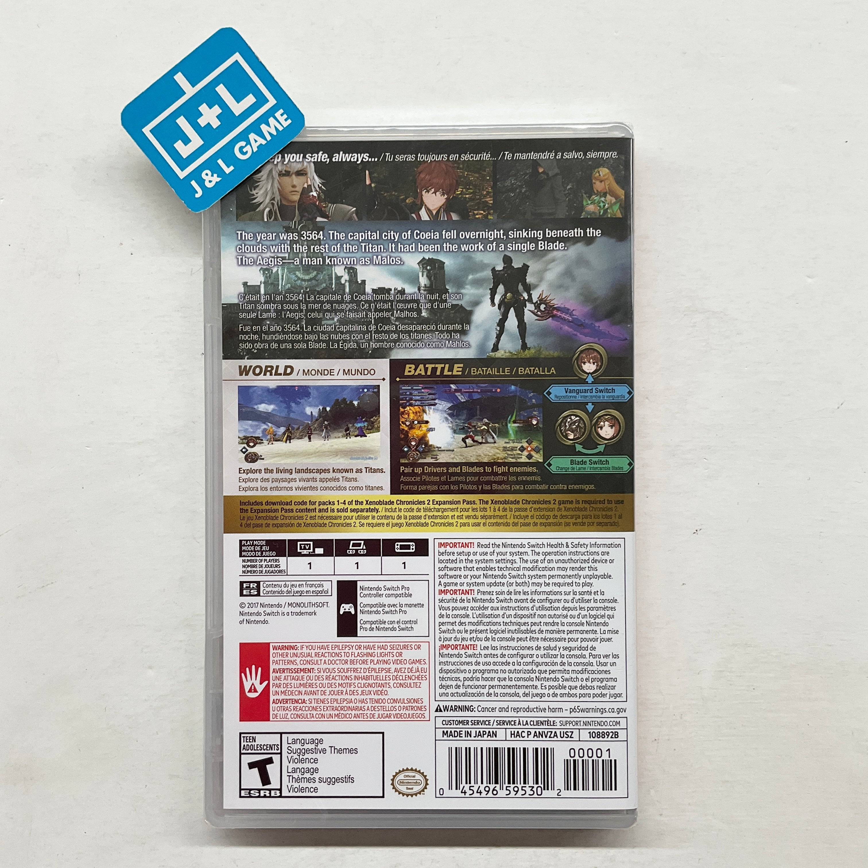 Xenoblade Chronicles 2: Torna - The Golden Country - (NSW) Nintendo Switch Video Games Nintendo   