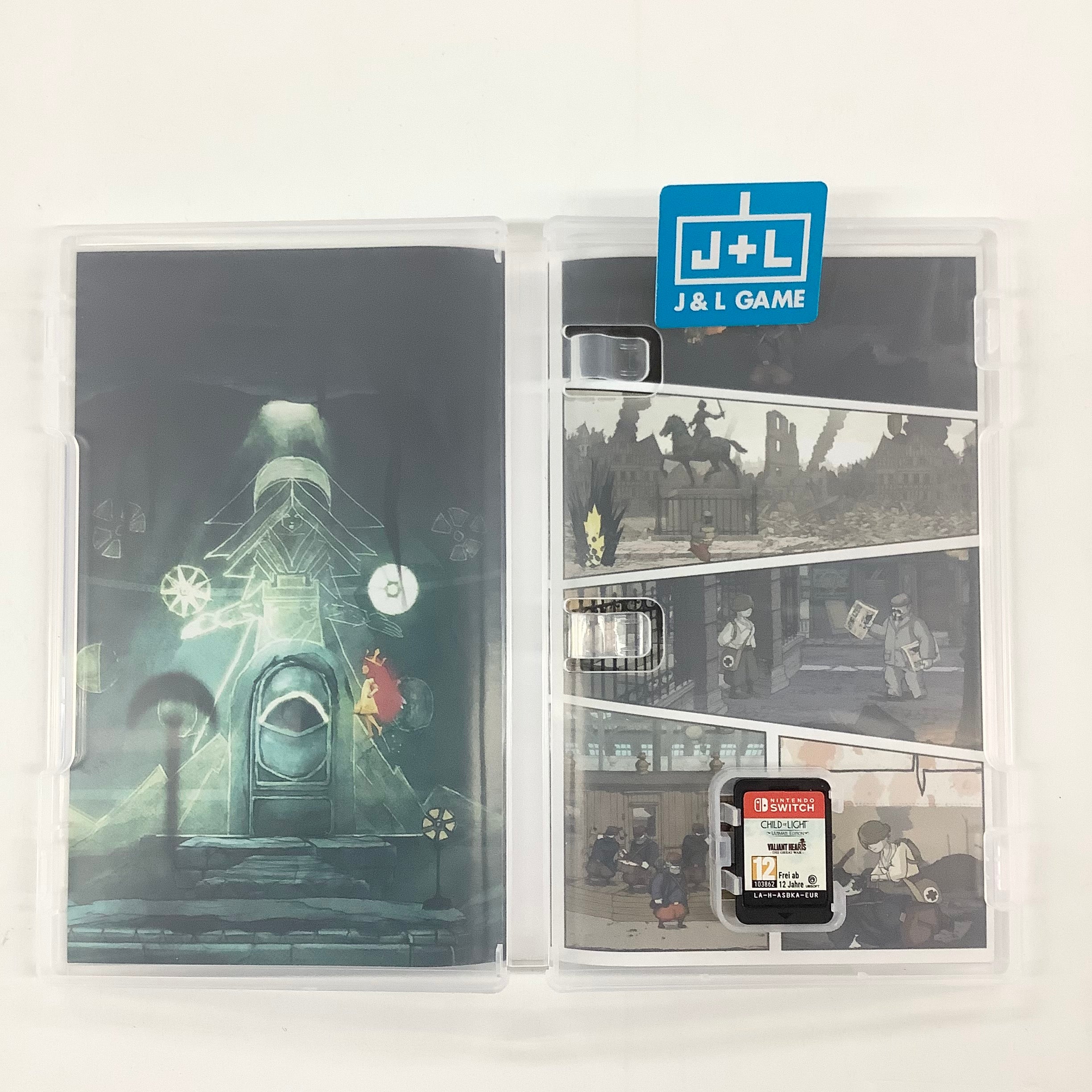 Child of Light Ultimate Edition + Valiant Hearts: The Great War - (NSW) Nintendo Switch [Pre-Owned] (European Import) Video Games Ubisoft   