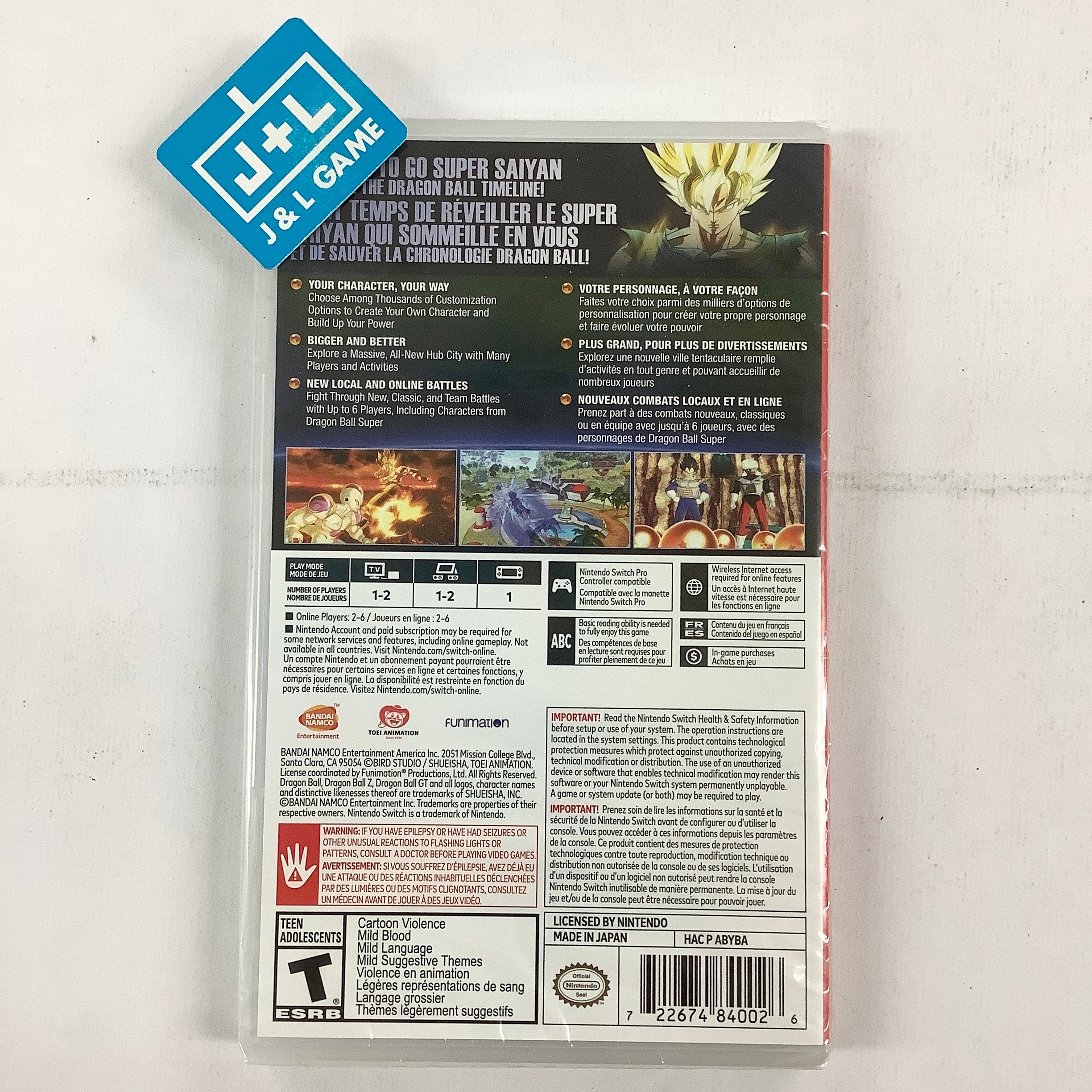 Dragon Ball Xenoverse 2 - (NSW) Nintendo Switch Video Games BANDAI NAMCO Entertainment   