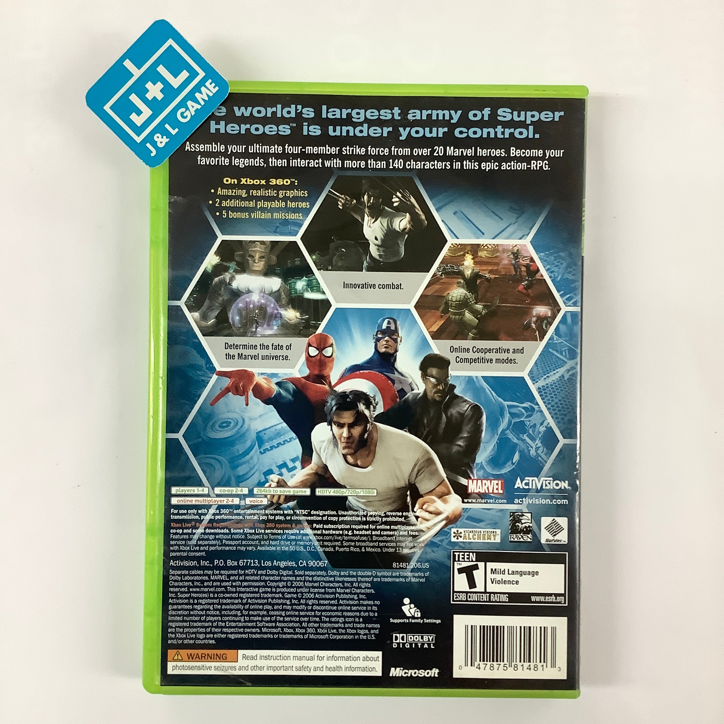 Marvel: Ultimate Alliance - Xbox 360 [Pre-Owned] Video Games Activision   