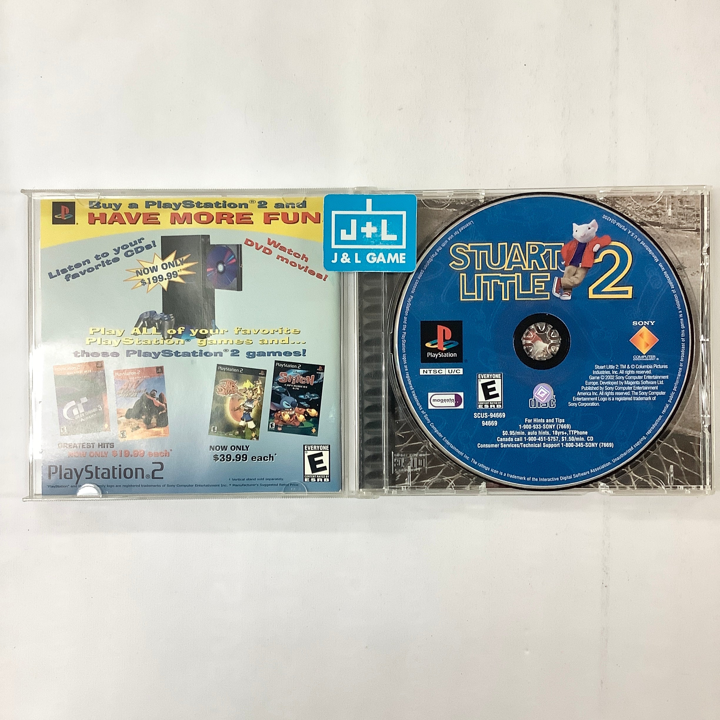 Stuart Little 2 - (PS1) PlayStation 1 [Pre-Owned] Video Games SCEA   