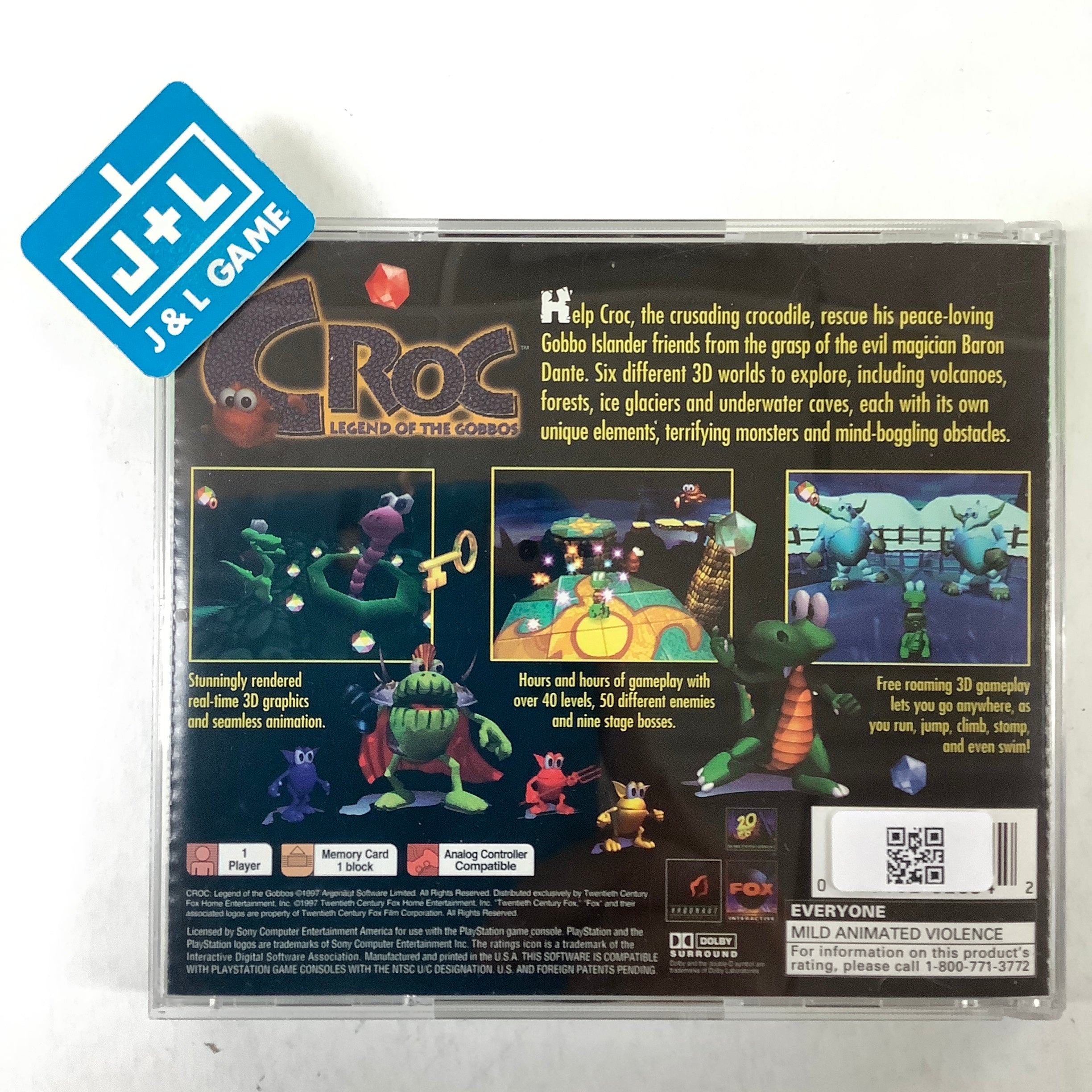 Croc: Legend of the Gobbos (Greatest Hits) - (PS1) PlayStation 1 [Pre-Owned] Video Games Fox Interactive   