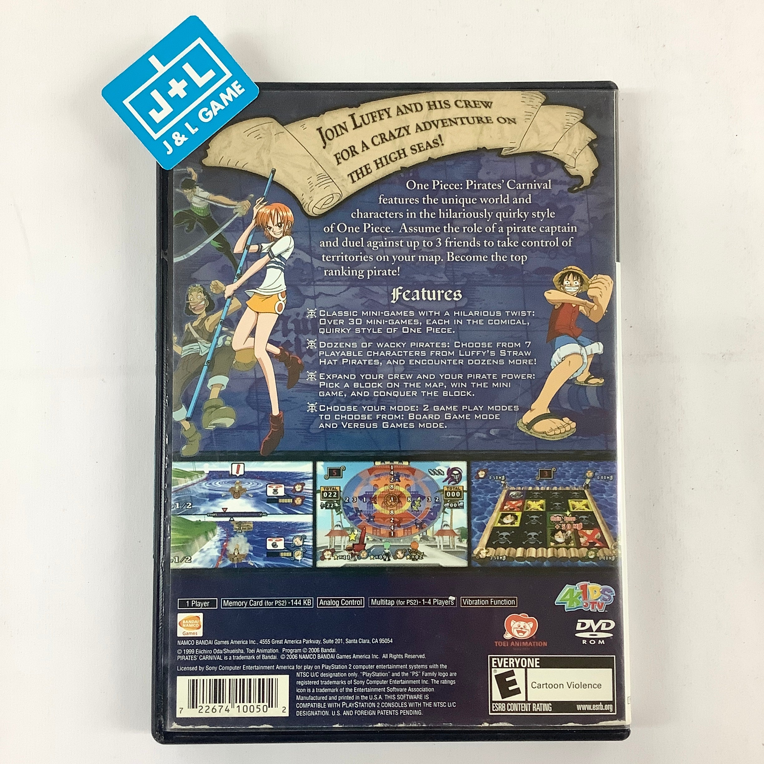 One Piece: Pirates' Carnival - (PS2) PlayStation 2 [Pre-Owned] Video Games Namco Bandai Games   