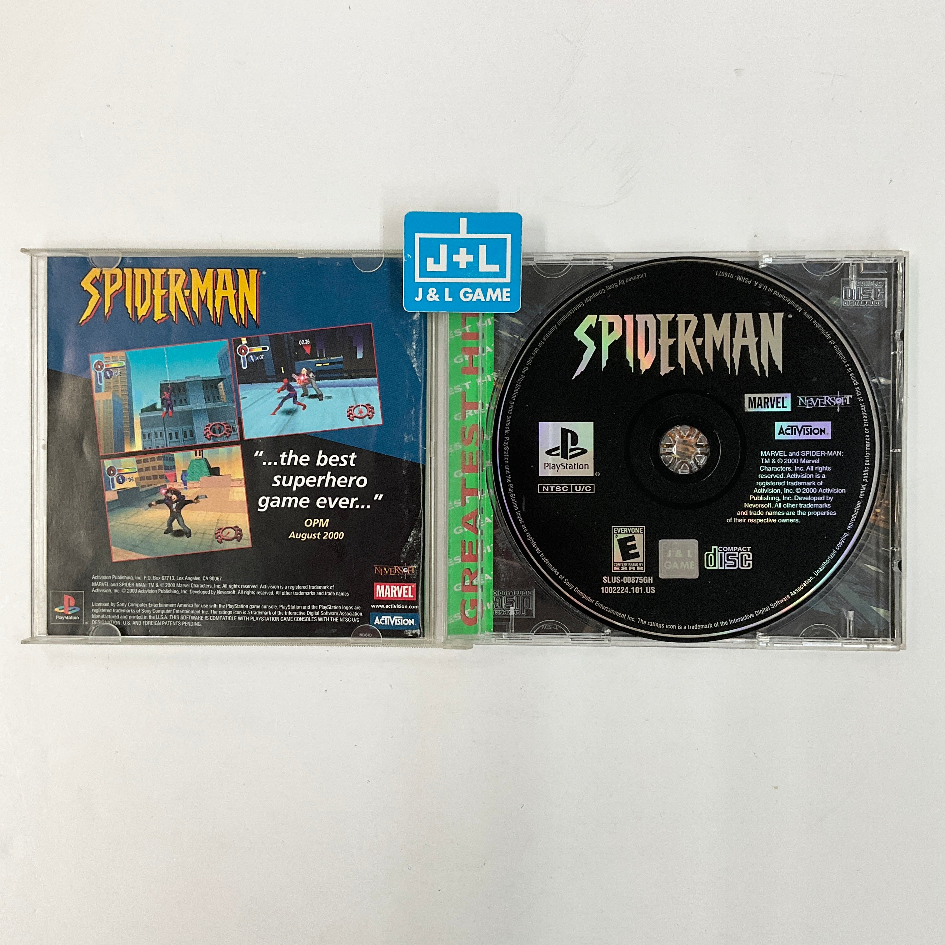 Spider-Man (Greatest Hits) - (PS1) PlayStation 1 [Pre-Owned] Video Games Activision   
