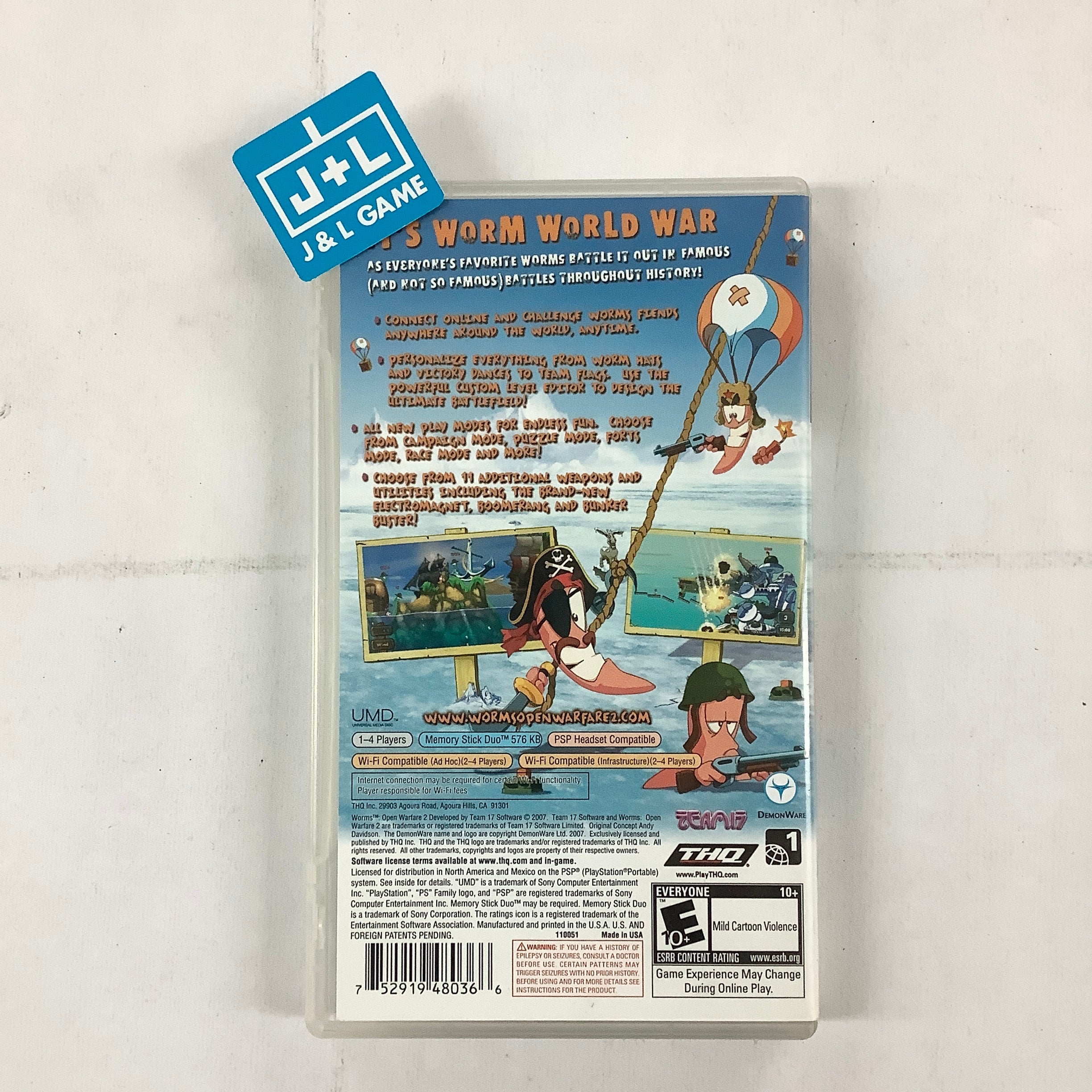 Worms: Open Warfare 2 - Sony PSP [Pre-Owned] Video Games THQ   