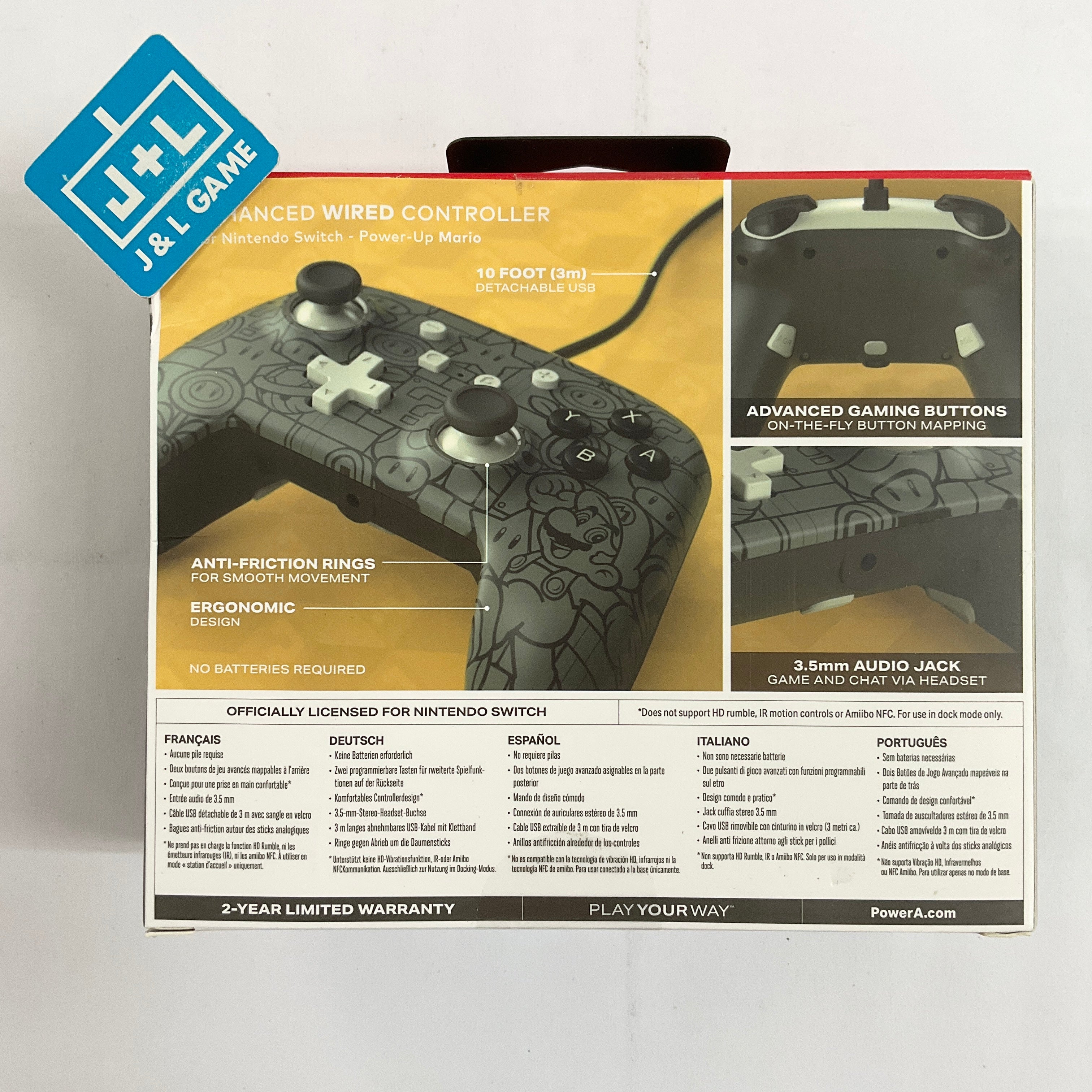 PowerA Enhanced Wired Controller (Power-Up Mario) - (NSW) Nintendo Switch Accessories PowerA   
