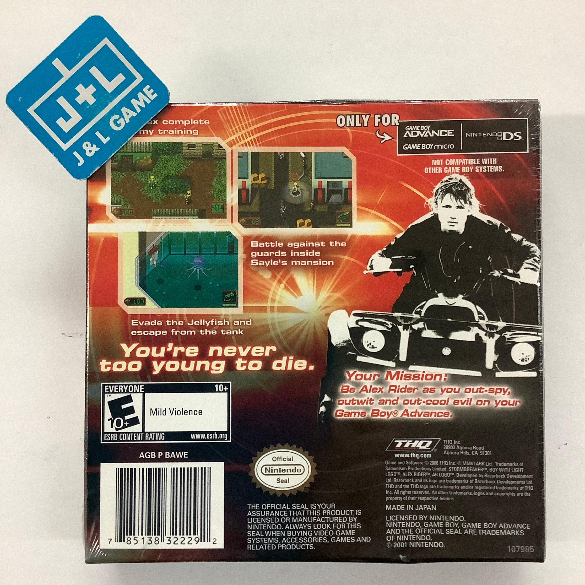 Alex Rider: Stormbreaker - (GBA) Game Boy Advance Video Games THQ   