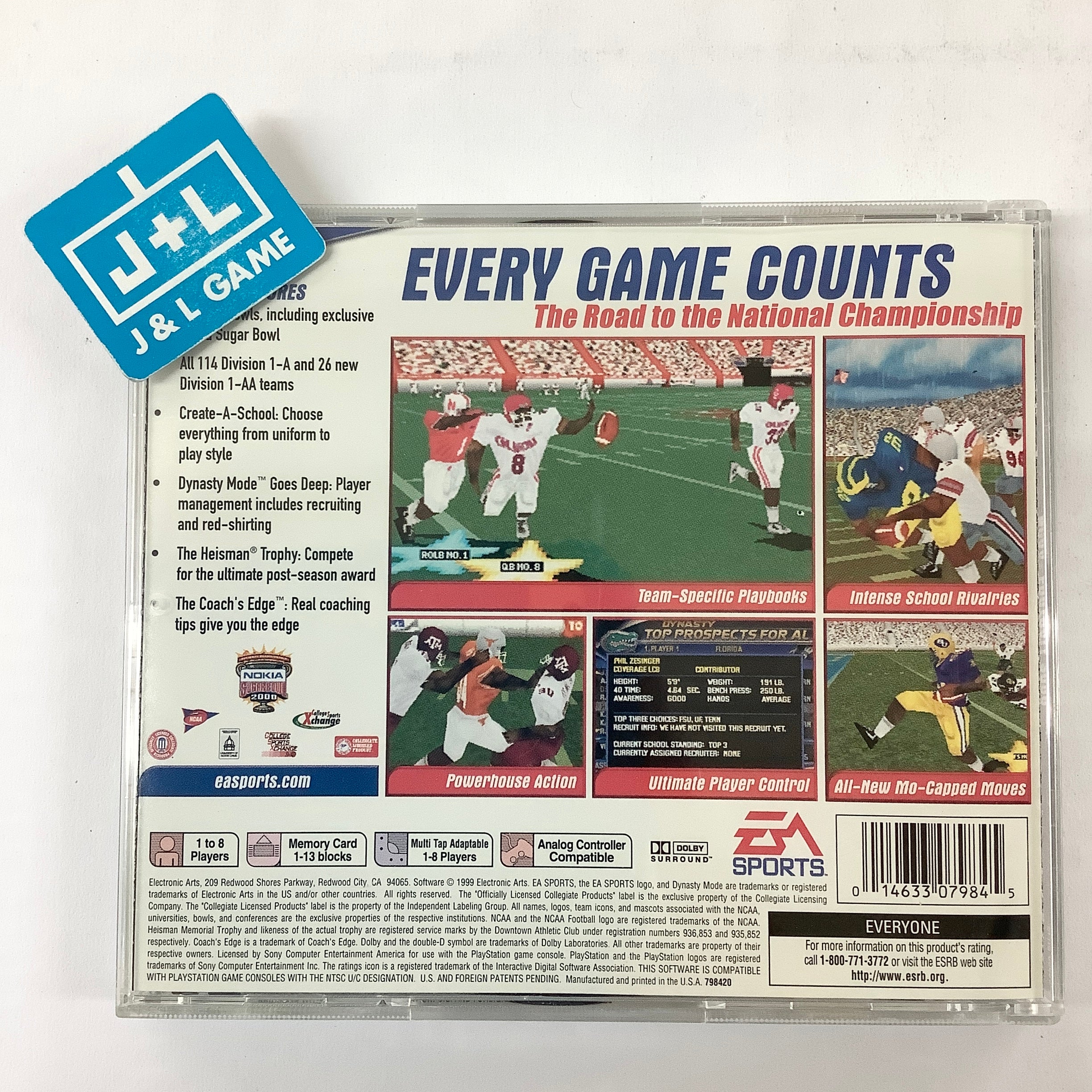 NCAA Football 2000 - (PS1) PlayStation 1 [Pre-Owned] Video Games EA Sports   