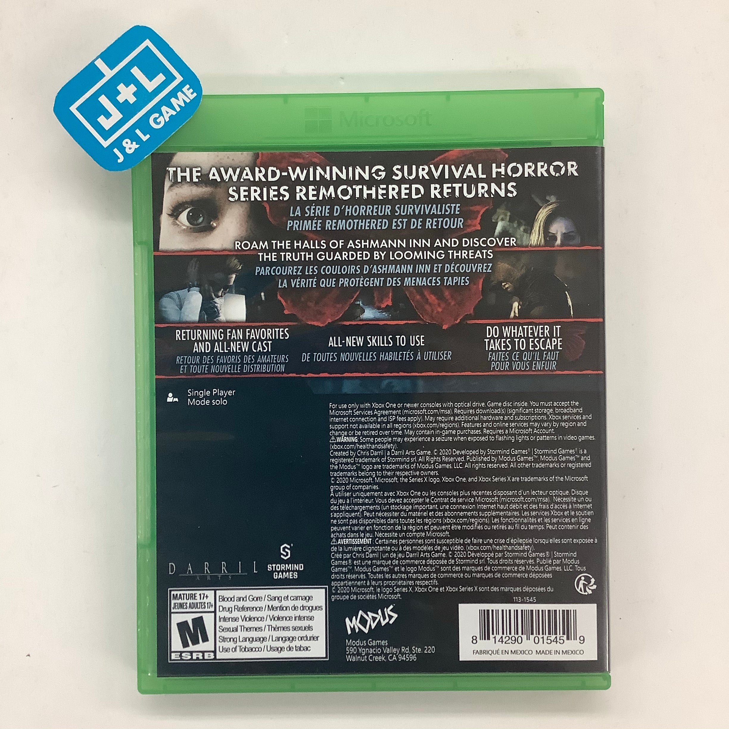 Remothered: Broken Porcelain - (XSX) Xbox Series X [Pre-Owned] Video Games Modus   