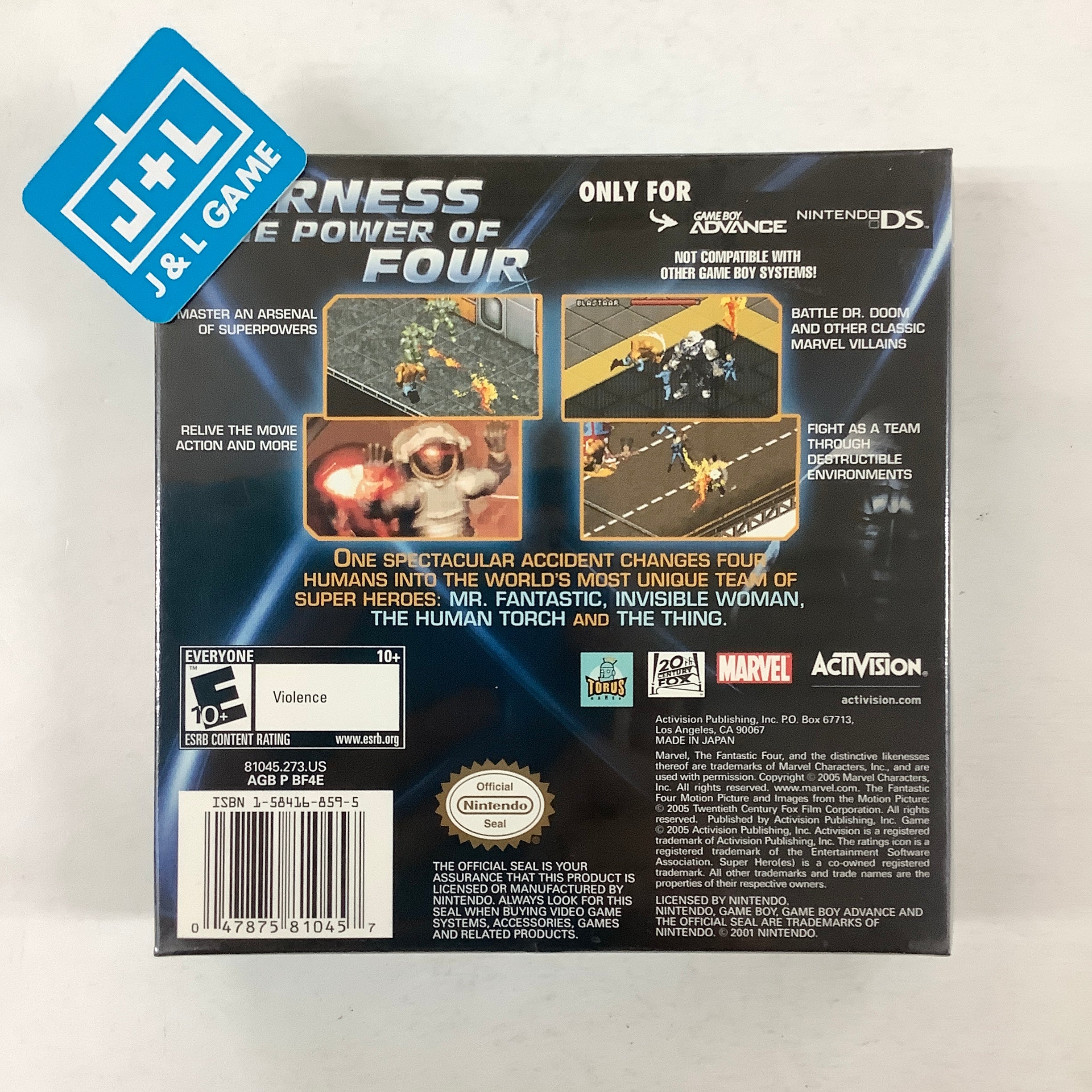 Fantastic 4 - (GBA) Game Boy Advance Video Games Activision   