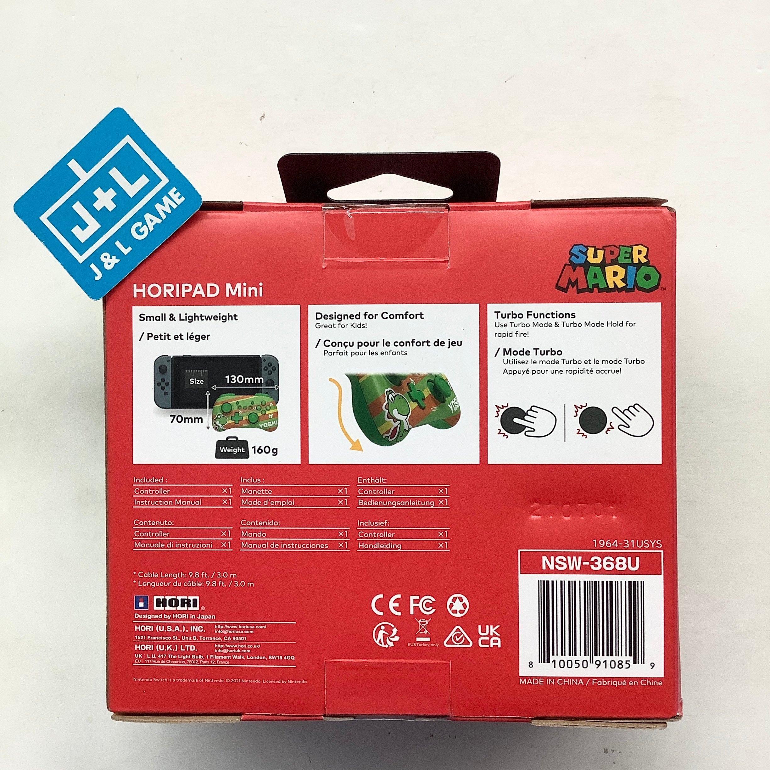 HORI Nintendo Switch HORIPAD Mini (Yoshi) - (NSW) Nintendo Switch Accessories HORI   