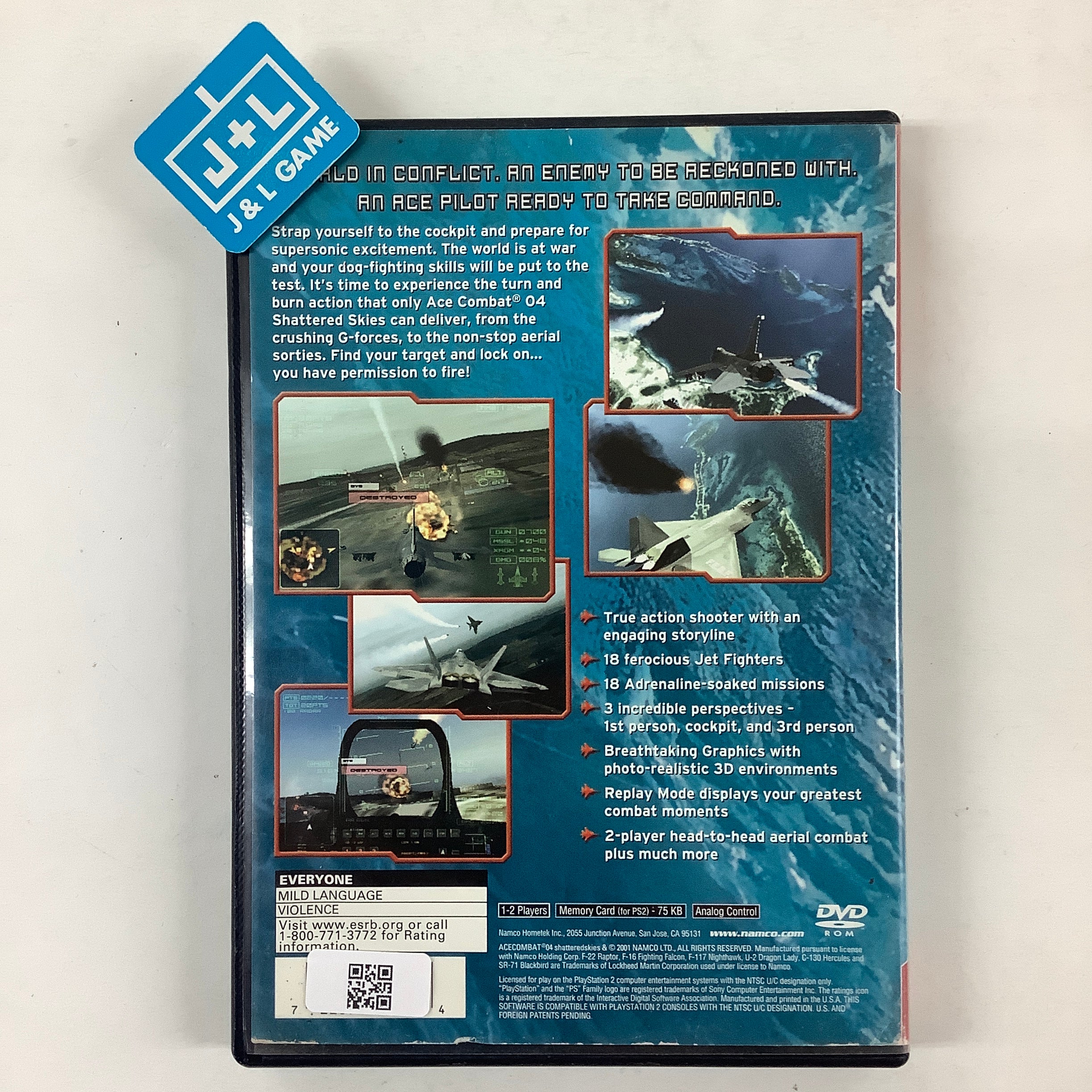 Ace Combat 04: Shattered Skies (Greatest Hits) - (PS2) PlayStation 2 [Pre-Owned] Video Games Namco   