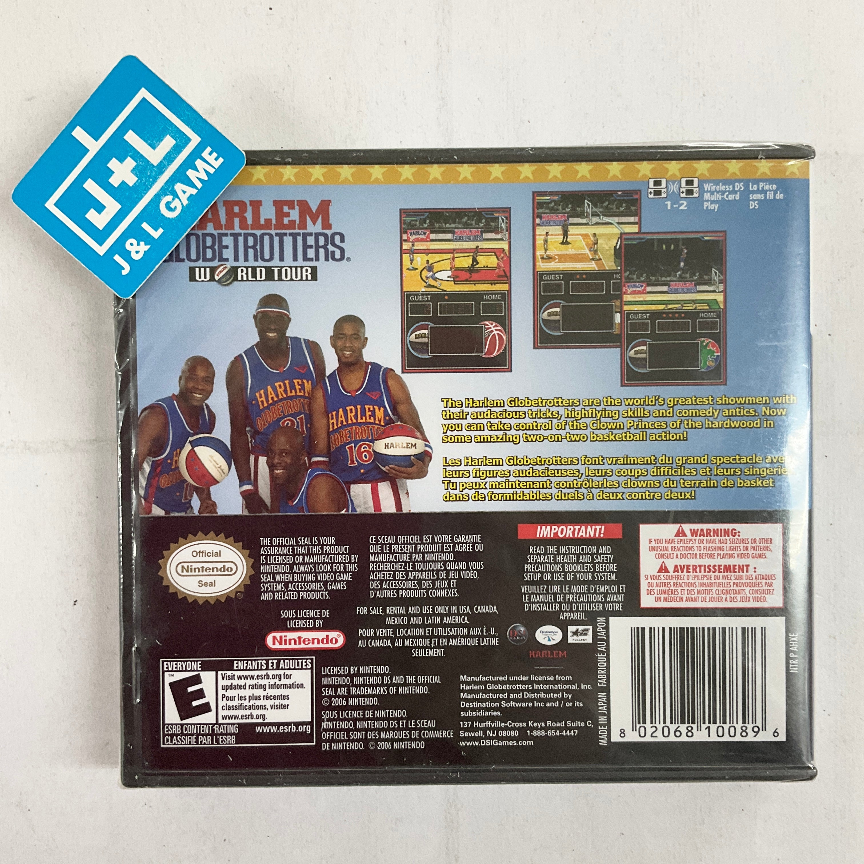 Harlem Globetrotters World Tour - (NDS) Nintendo DS Video Games DSI Games   