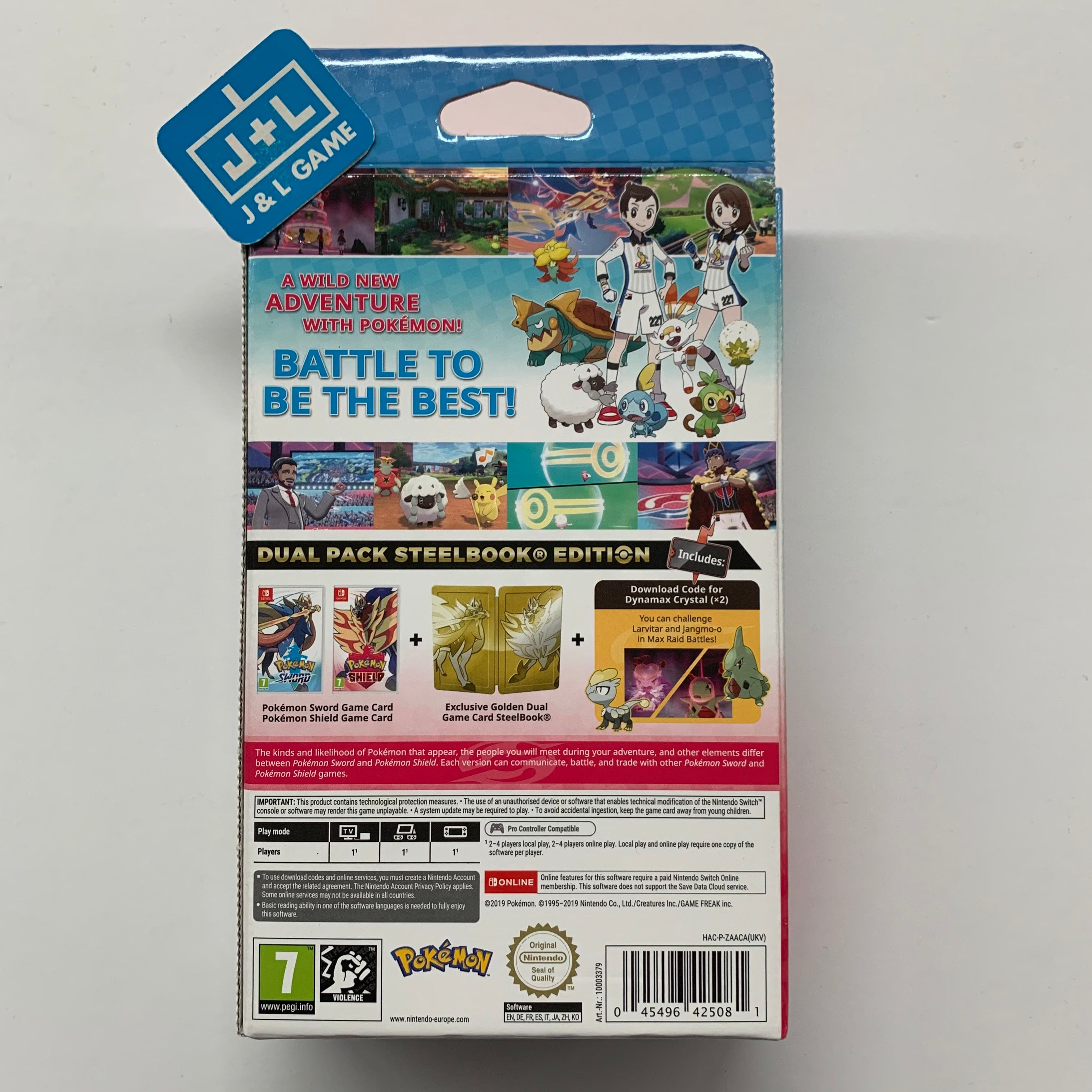 Pokemon Sword and Shield Dual Pack (Steelbook Edition) - (NSW) Nintendo Switch (European Import) Video Games Nintendo   